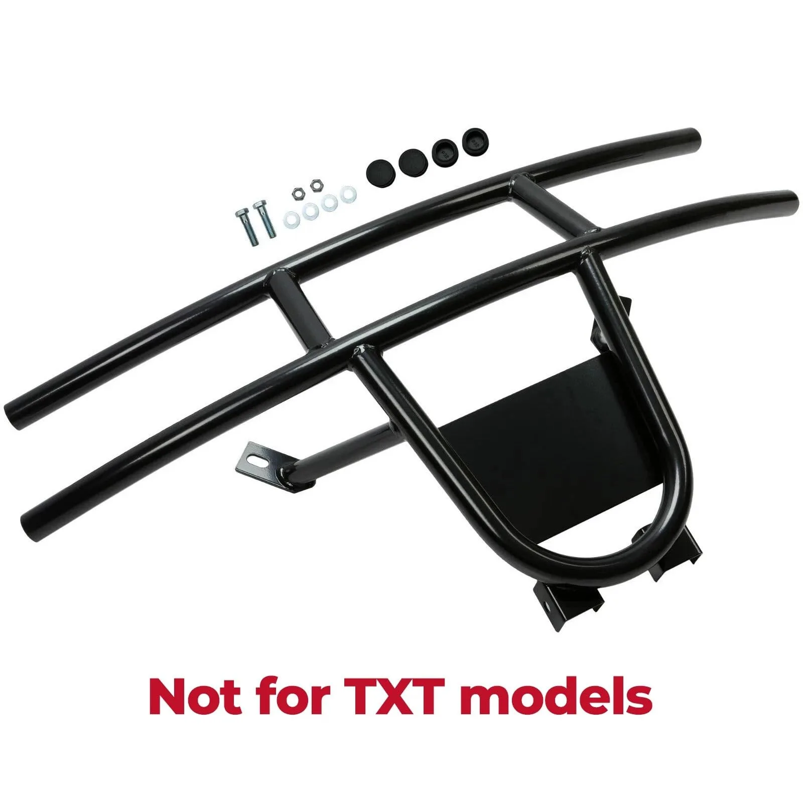 Black Steel Bumper Brush Guard for E-Z-GO RXV 2008-2015 image 2