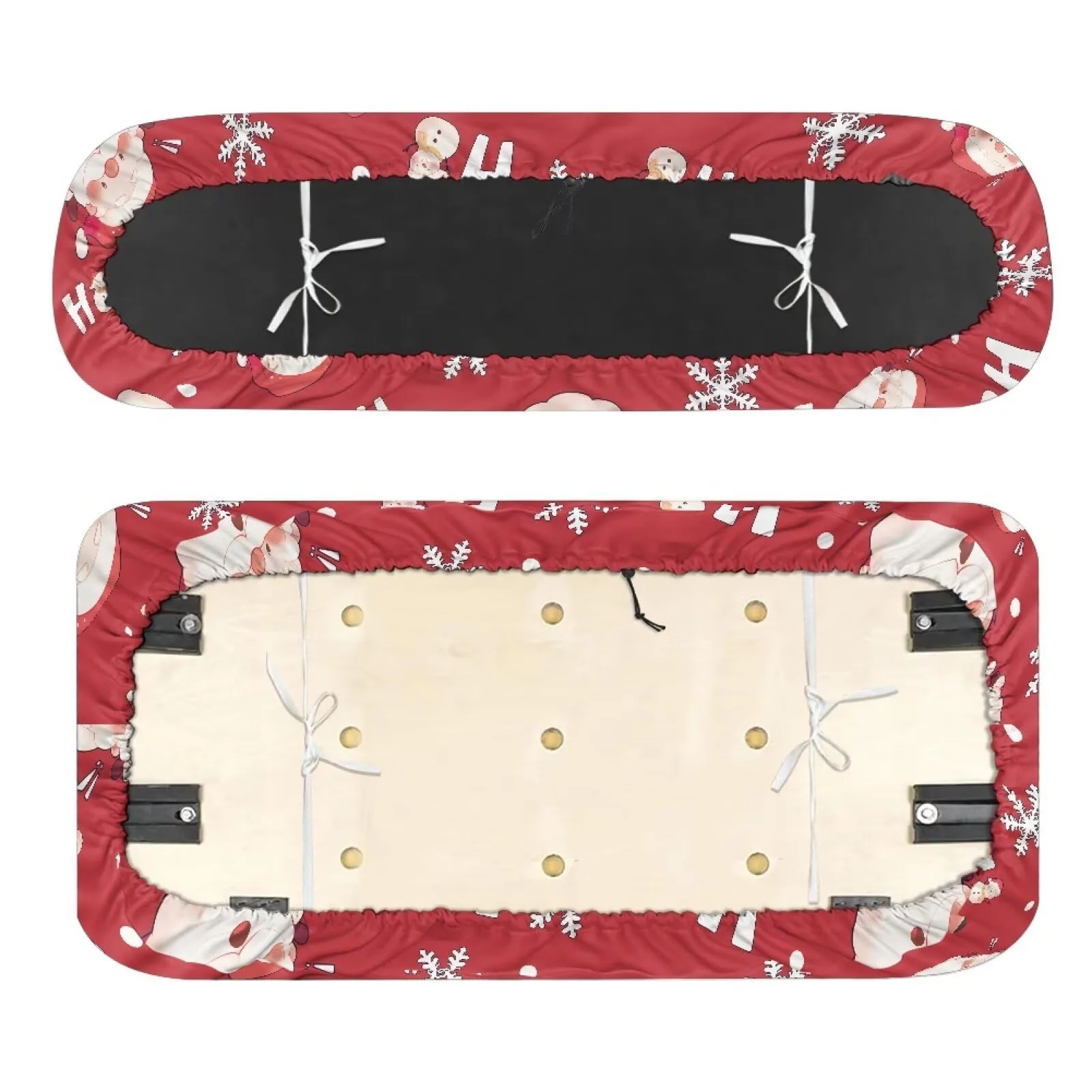 Quidrwyo Santa Snowman Golf Cart Seat Covers image 2