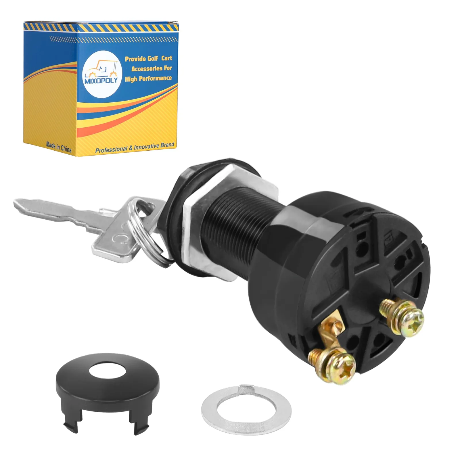 Mixopoly Ignition Key Switch for Club Car DS & Limo — 101826201
