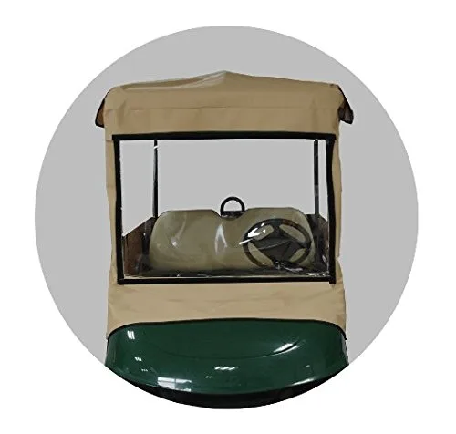 DoorWorks 4-Passenger 80-Inch Golf Cart Cover - Tan image 3