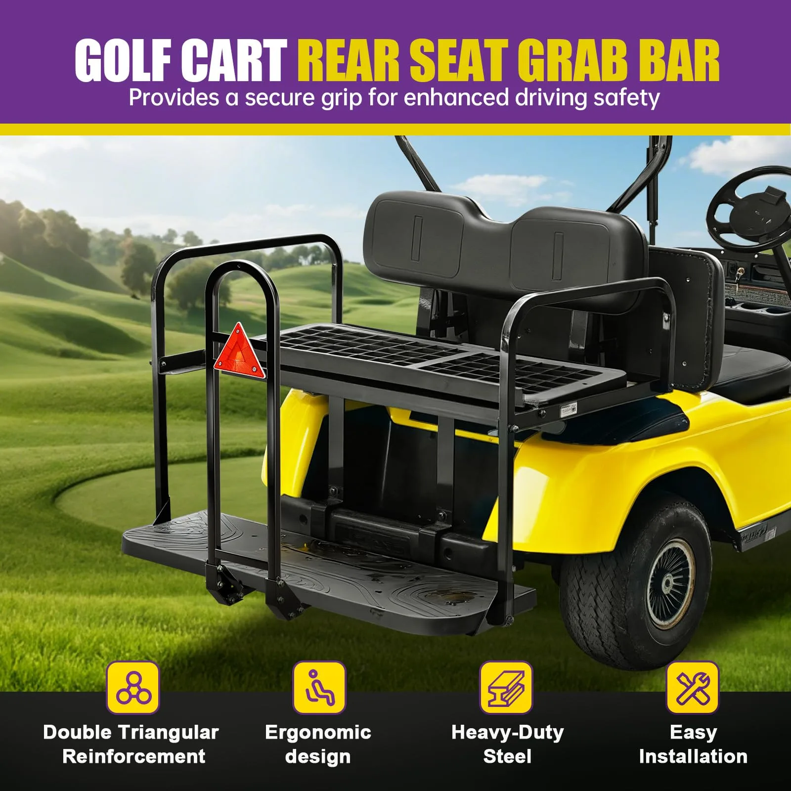 OMEIPMEO Golf Cart Rear Seat Grab Bar O12-HZFSG-01 image 2