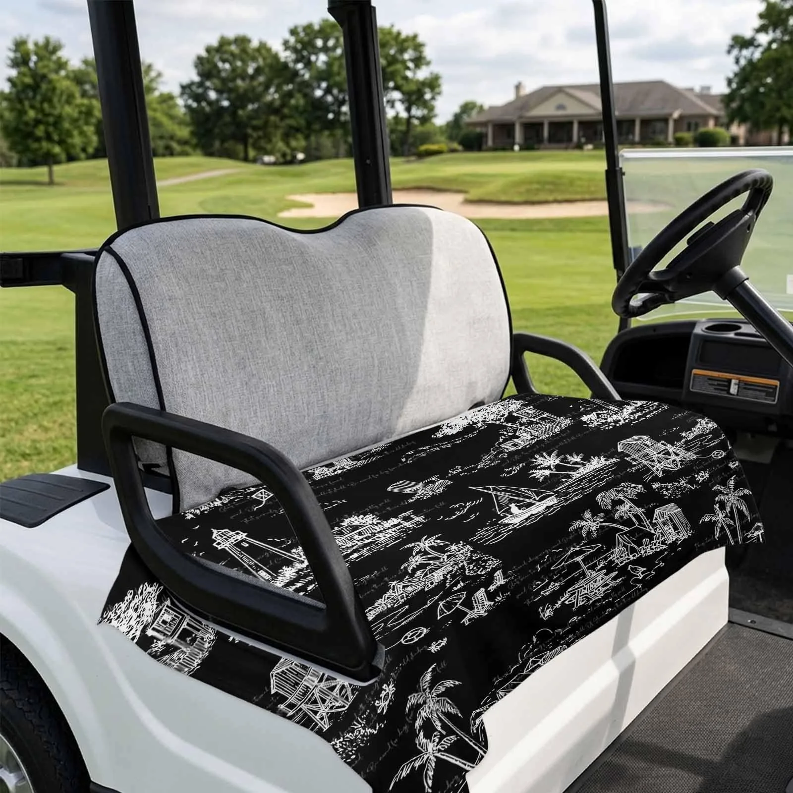 DecorLovee Golf Cart Seat Cover for 2-Seater Carts image 4