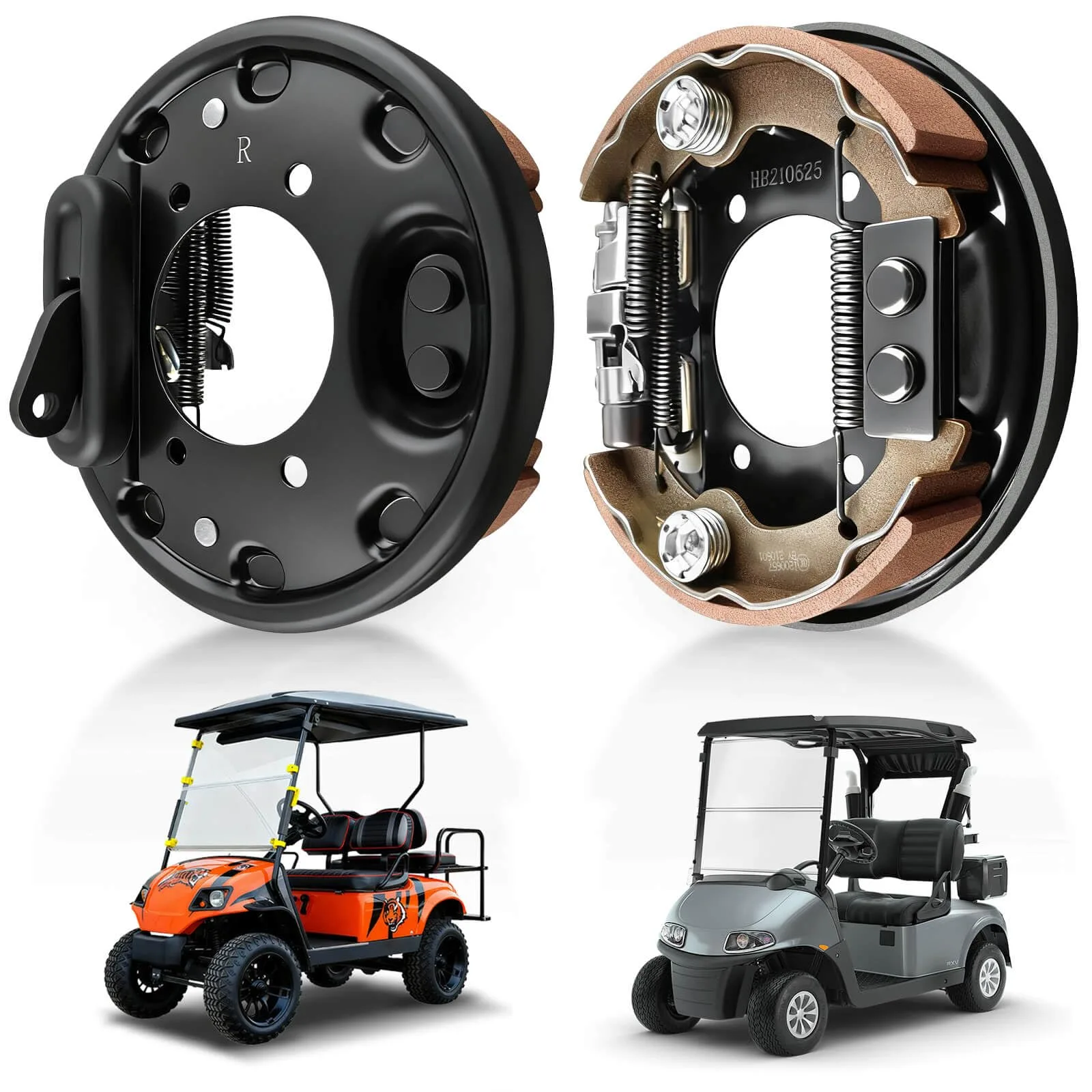 LEAPGOMAX Rear Brake Assembly Kit for EZGO and Yamaha