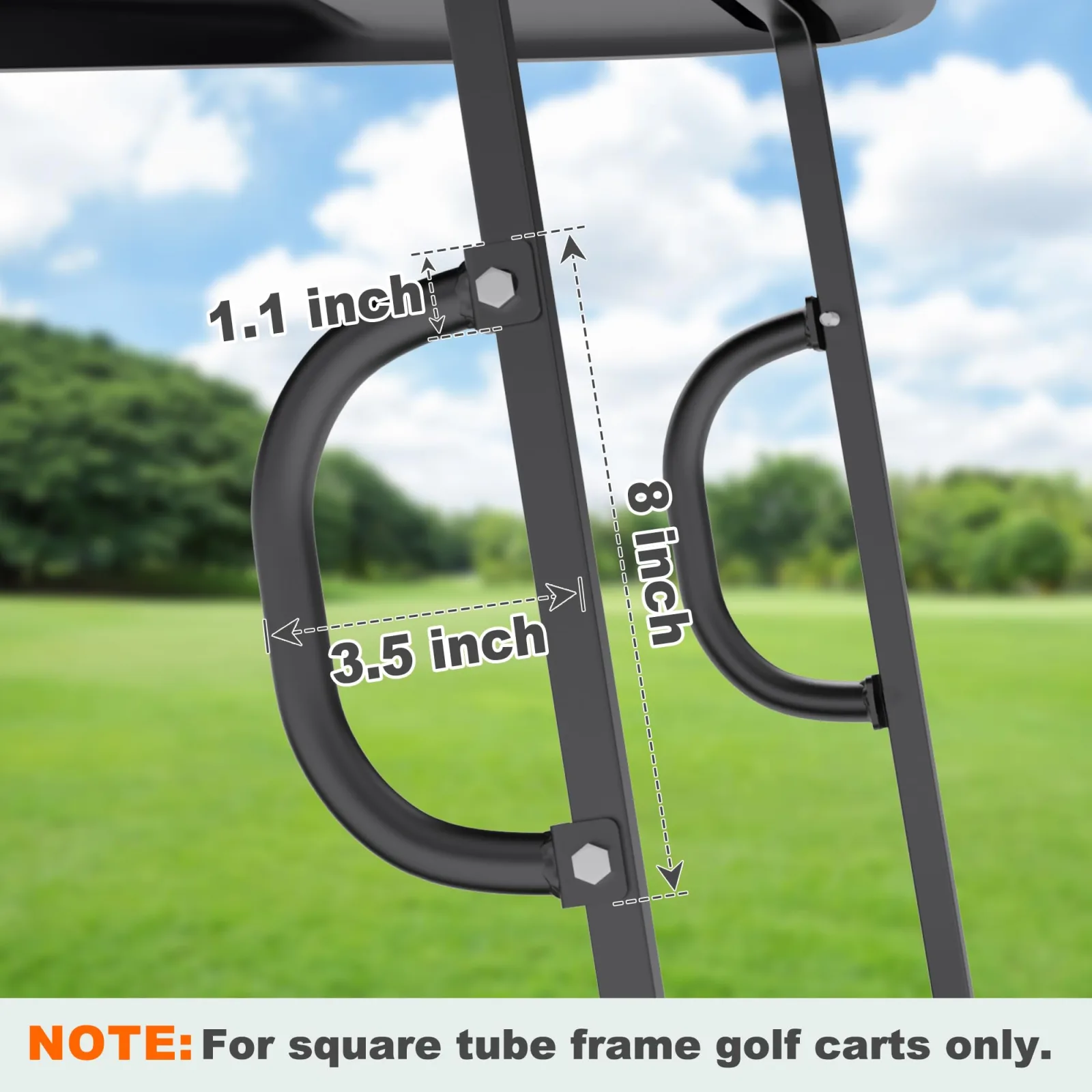 10L0L Universal Golf Cart Roof Grab Handle Kit image 2