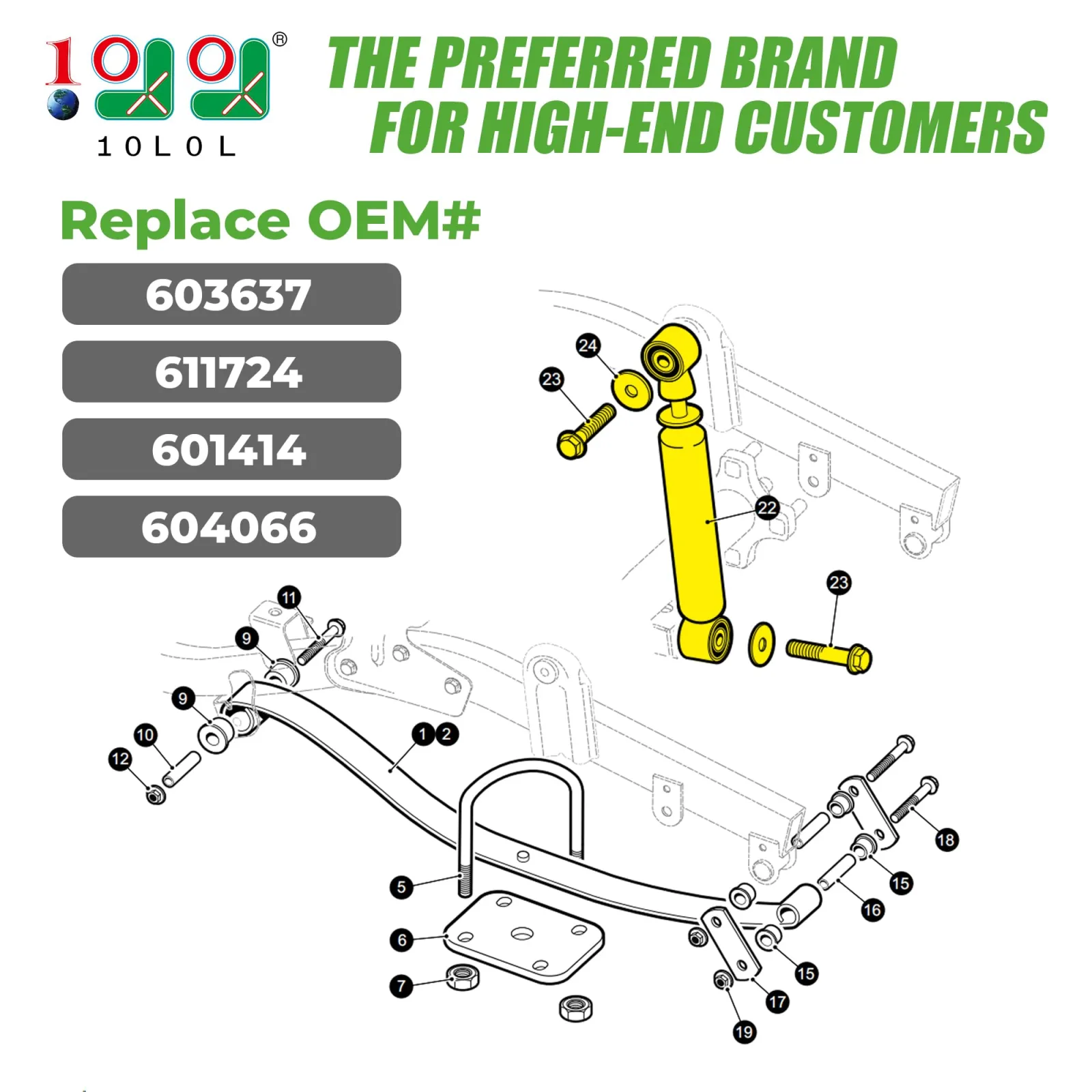 10L0L Rear Shocks for E-Z-GO RXV and 2Five image 2
