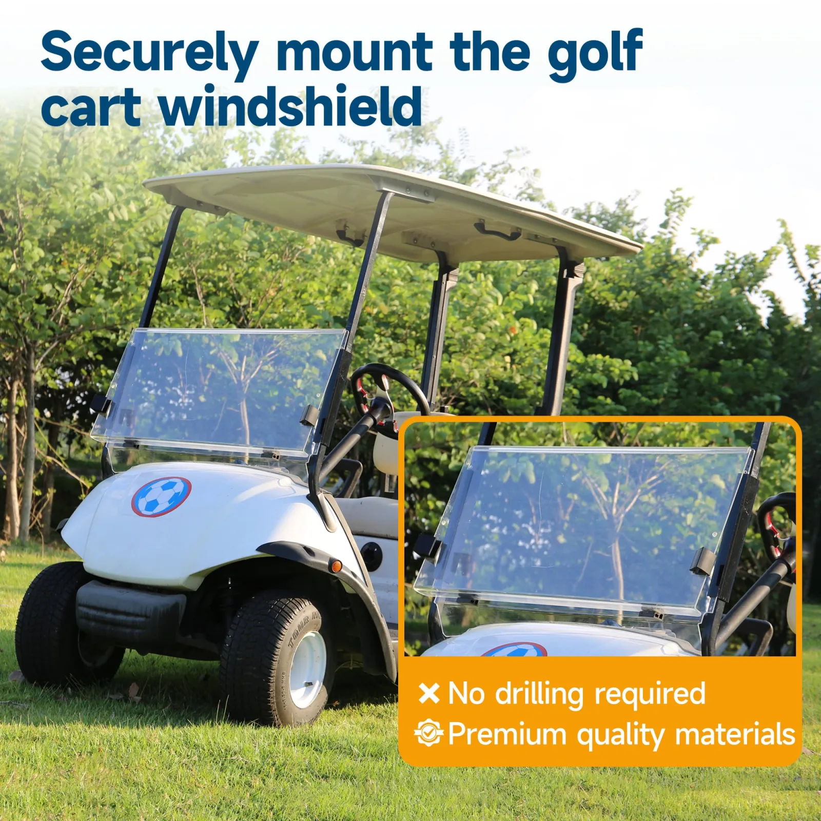 Mixopoly Golf Cart Windshield Mounting Clips image 4