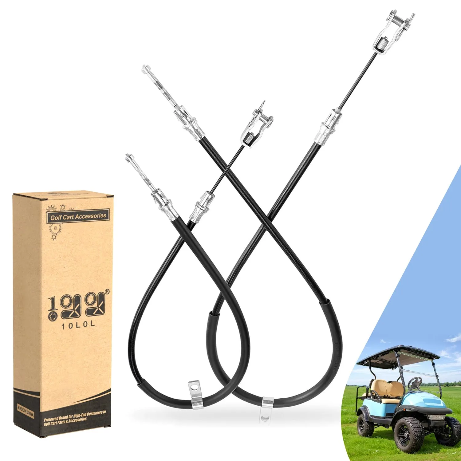 10L0L Brake Cable Set for Club Car Precedent and Tempo