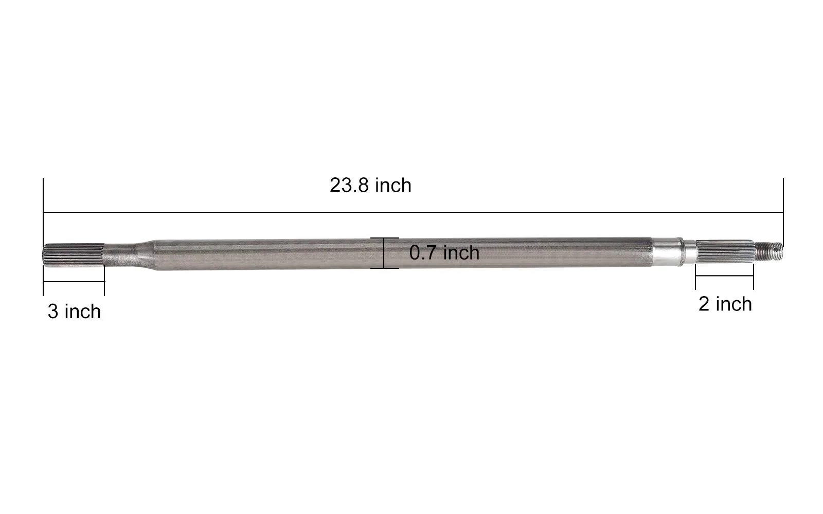 10L0L Driver-Side Rear Axle Shaft for E-Z-GO TXT image 3