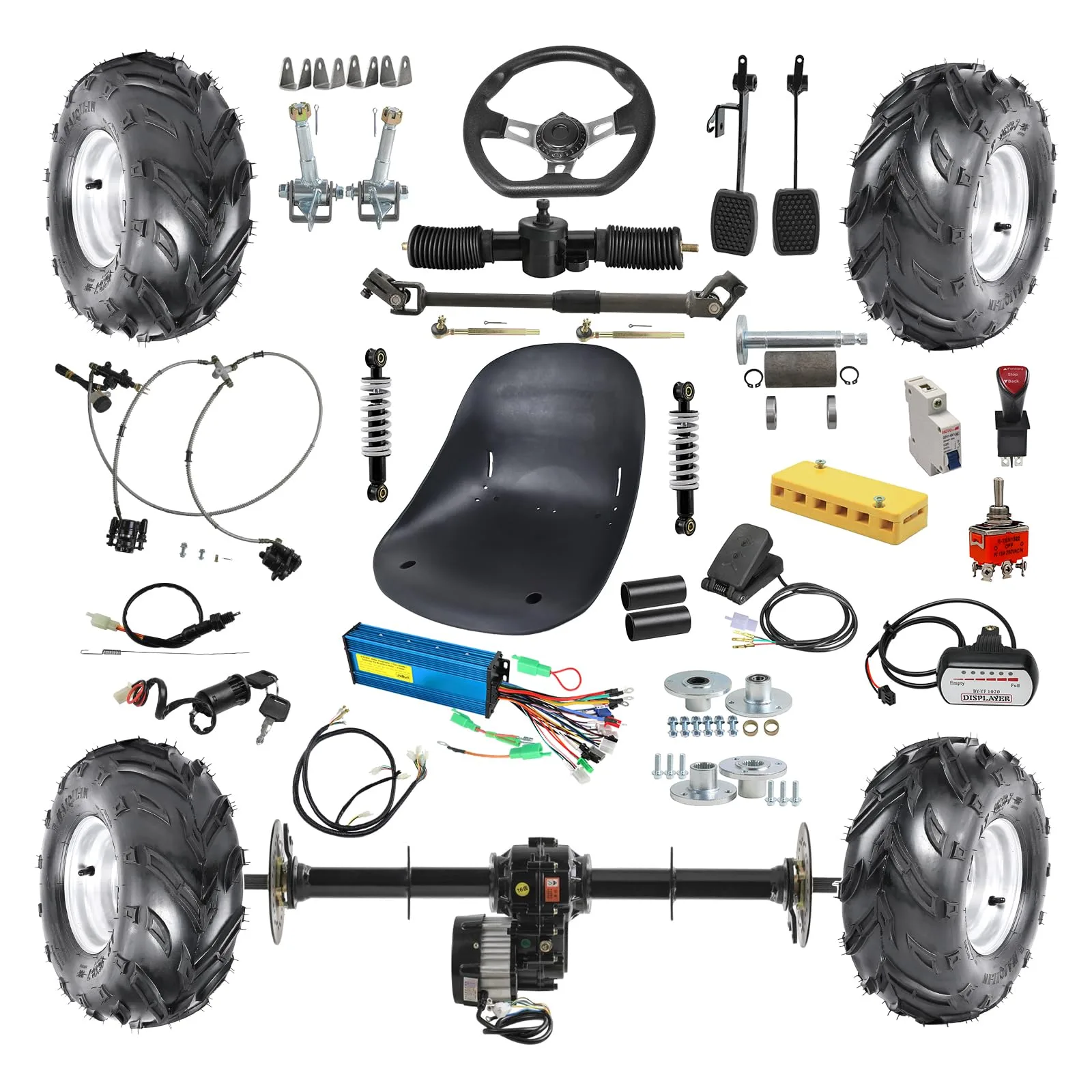91.SCS 48V 1000W Golf Cart DIY Vehicle Kit