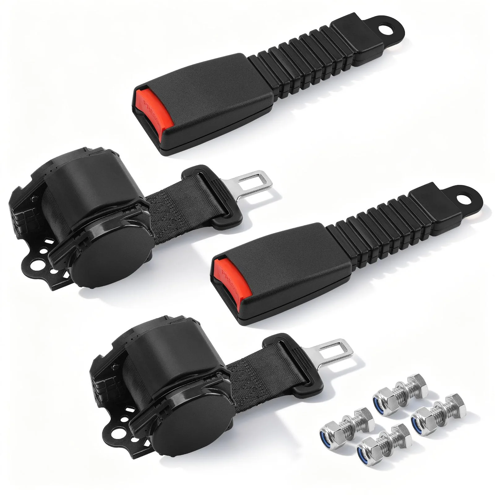 Panglong 78-Inch Golf Cart Retractable Seatbelts FDG-176
