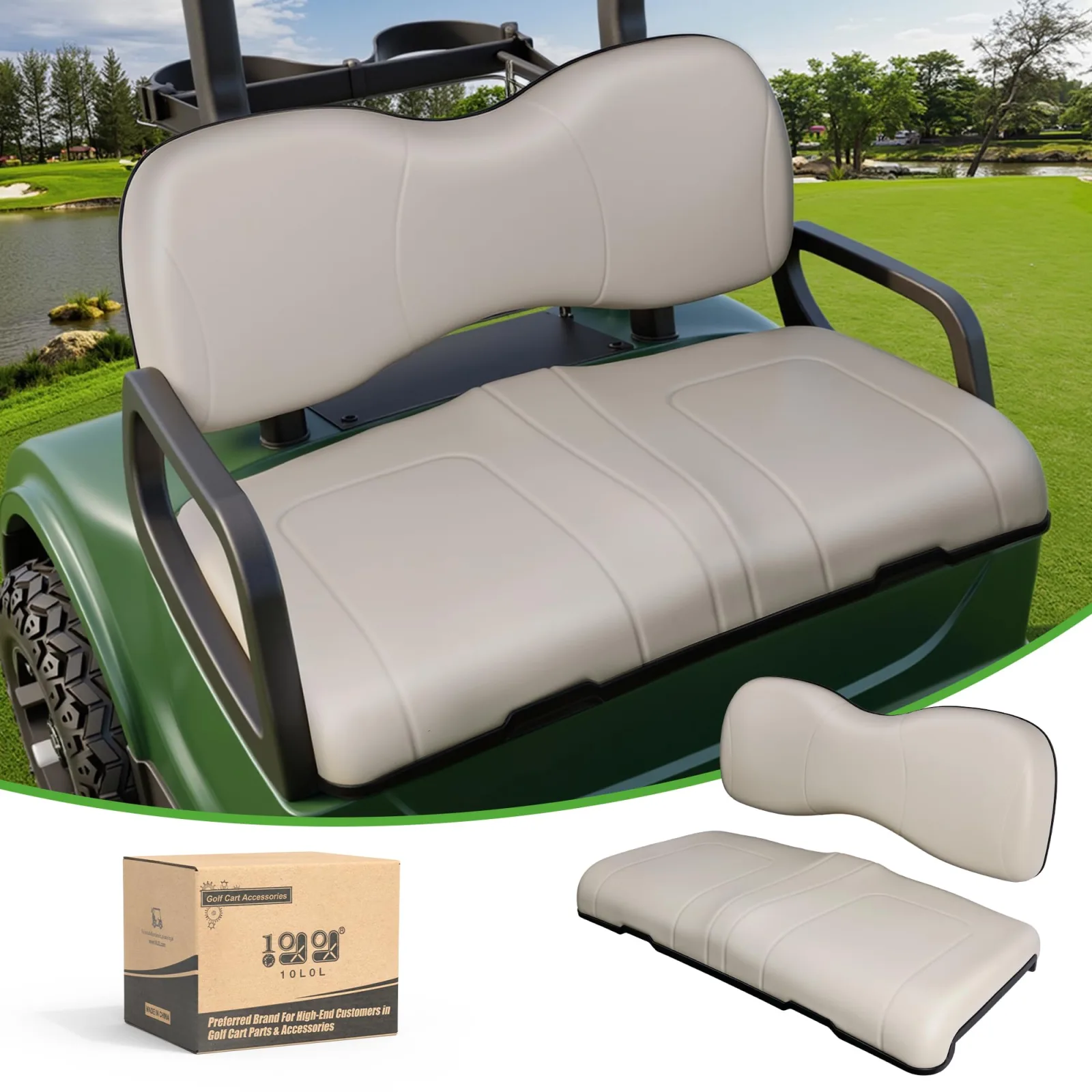 10L0L Front Seat Cushion Kit for Yamaha G29 / Drive (2007–2016)