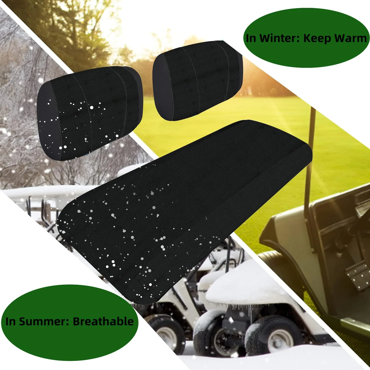 BestAccess BG-219 Golf Cart Seat Cover Set image 3