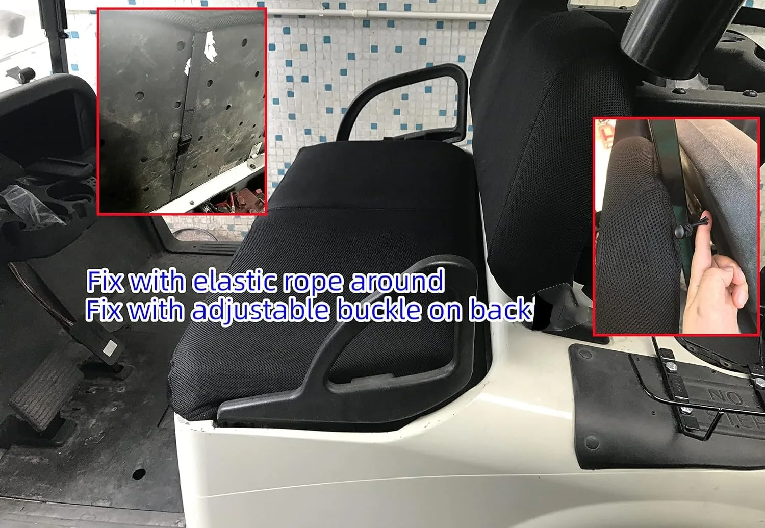 BestAccess BG-219 Golf Cart Seat Cover Set image 4