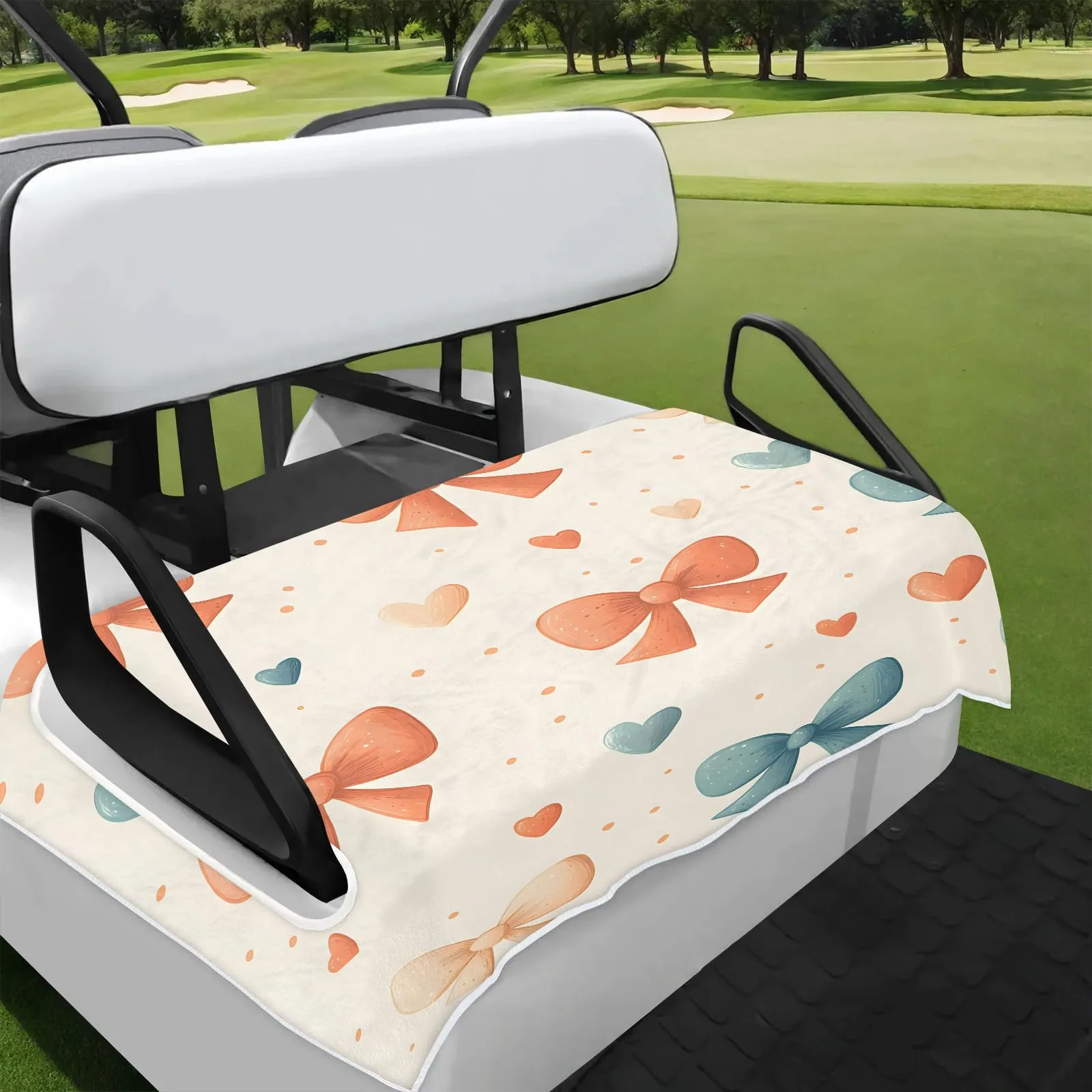 Tiveruda Golf Cart Seat Cover for Double Seats, 51 x 31 in