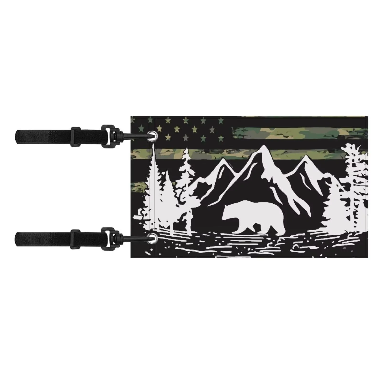 Darisoco American Golf Cart Flags with Straps image 2