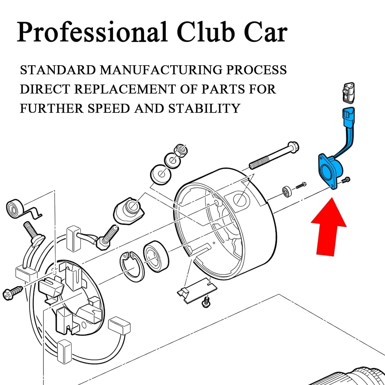 10L0L Club Car High Speed Magnet 73328-G01 image 3