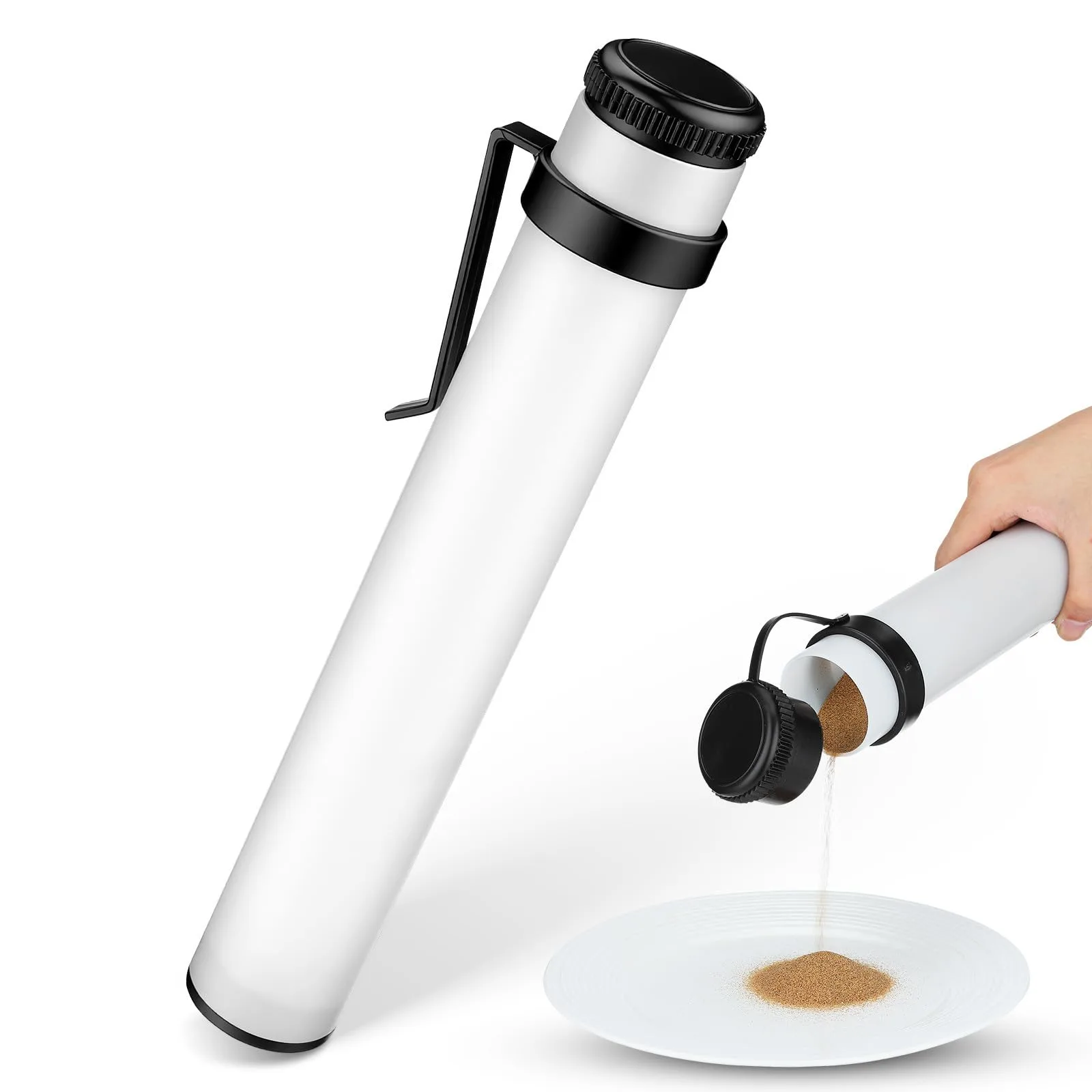 Kisangel Golf Cart Sand Bottle with Mounting Clip — White WUV16D047G5Q0