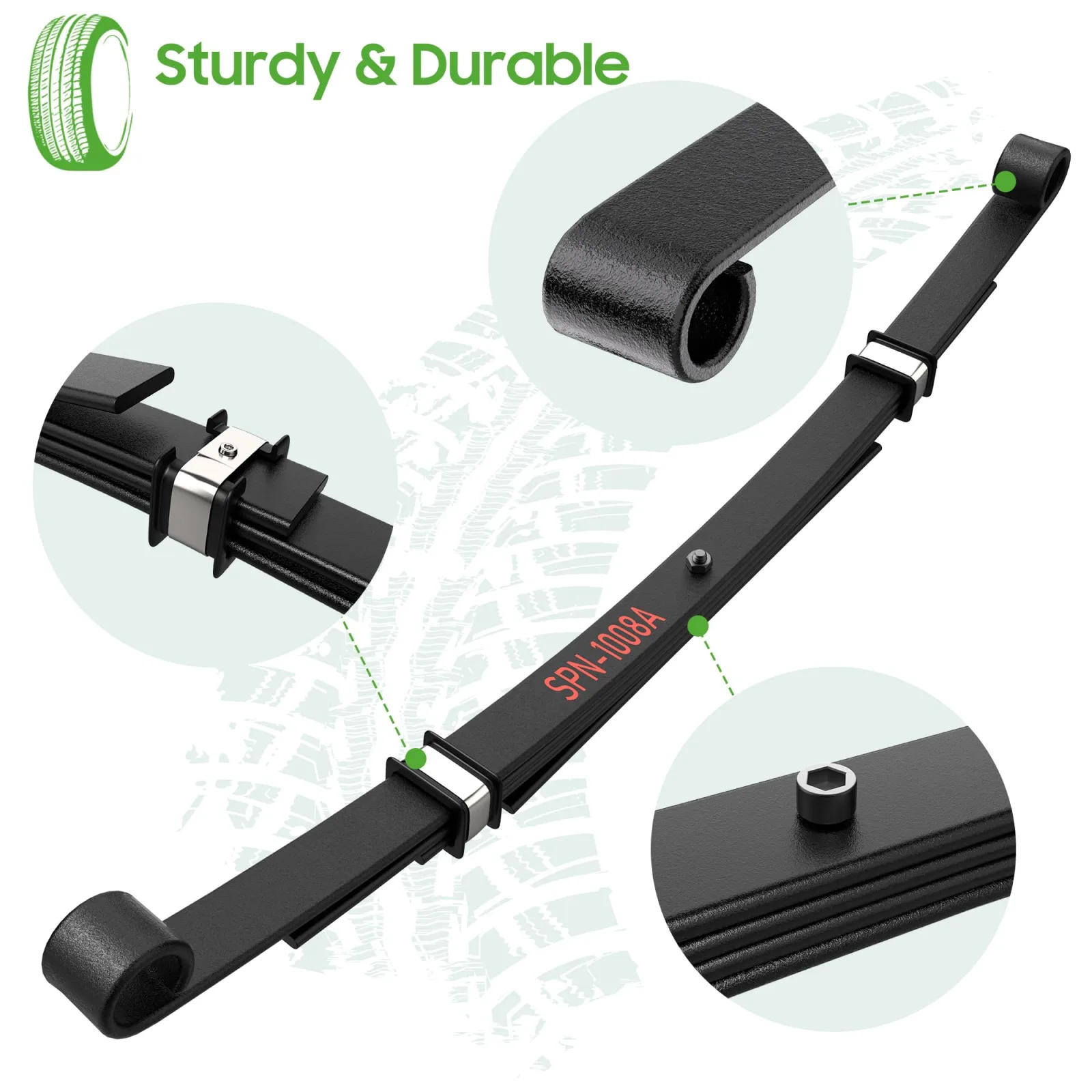 10L0L Rear 4-Leaf Spring Kit for Club Car DS image 3