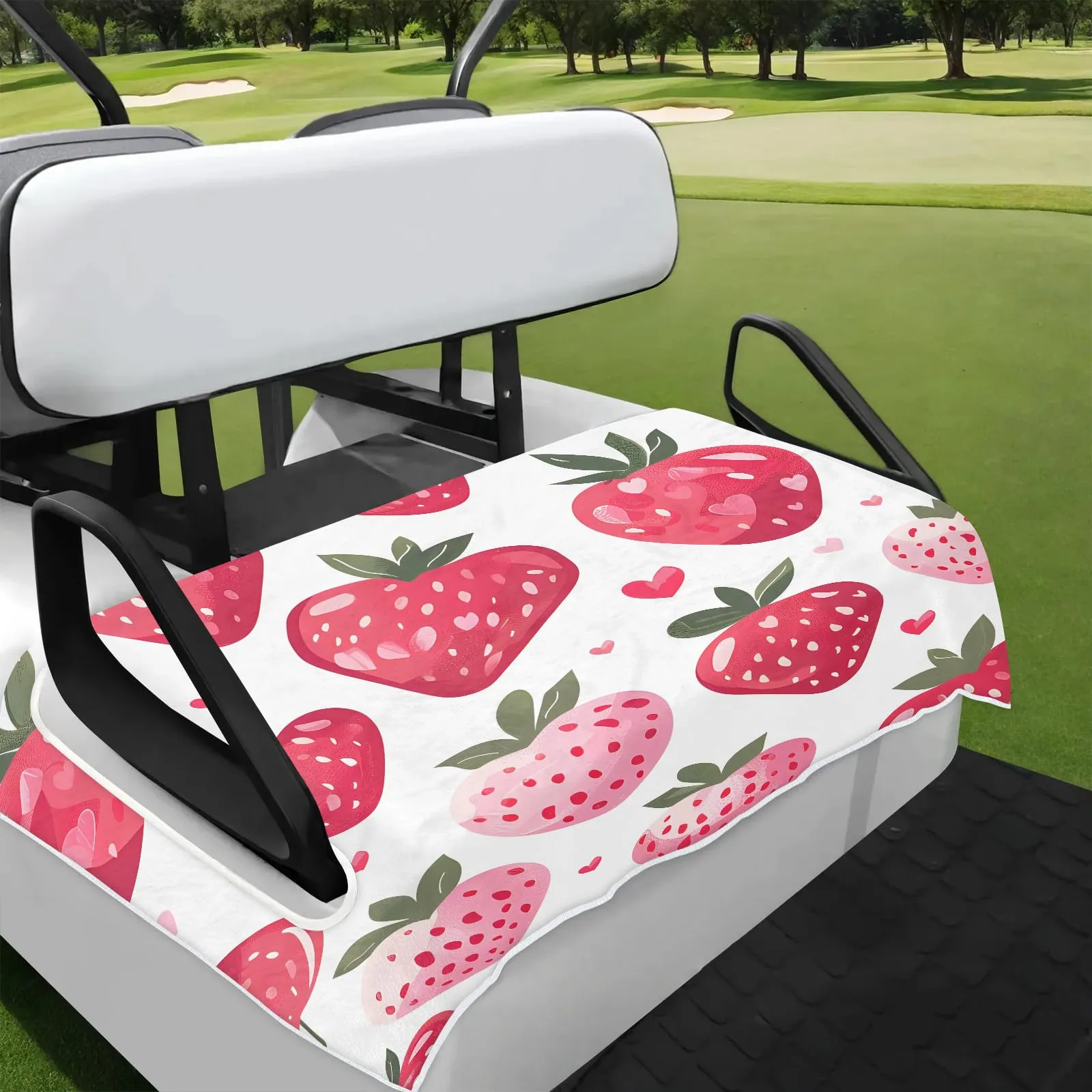 Tiveruda Golf Cart Seat Cover for Double Seats, 51 x 31 in
