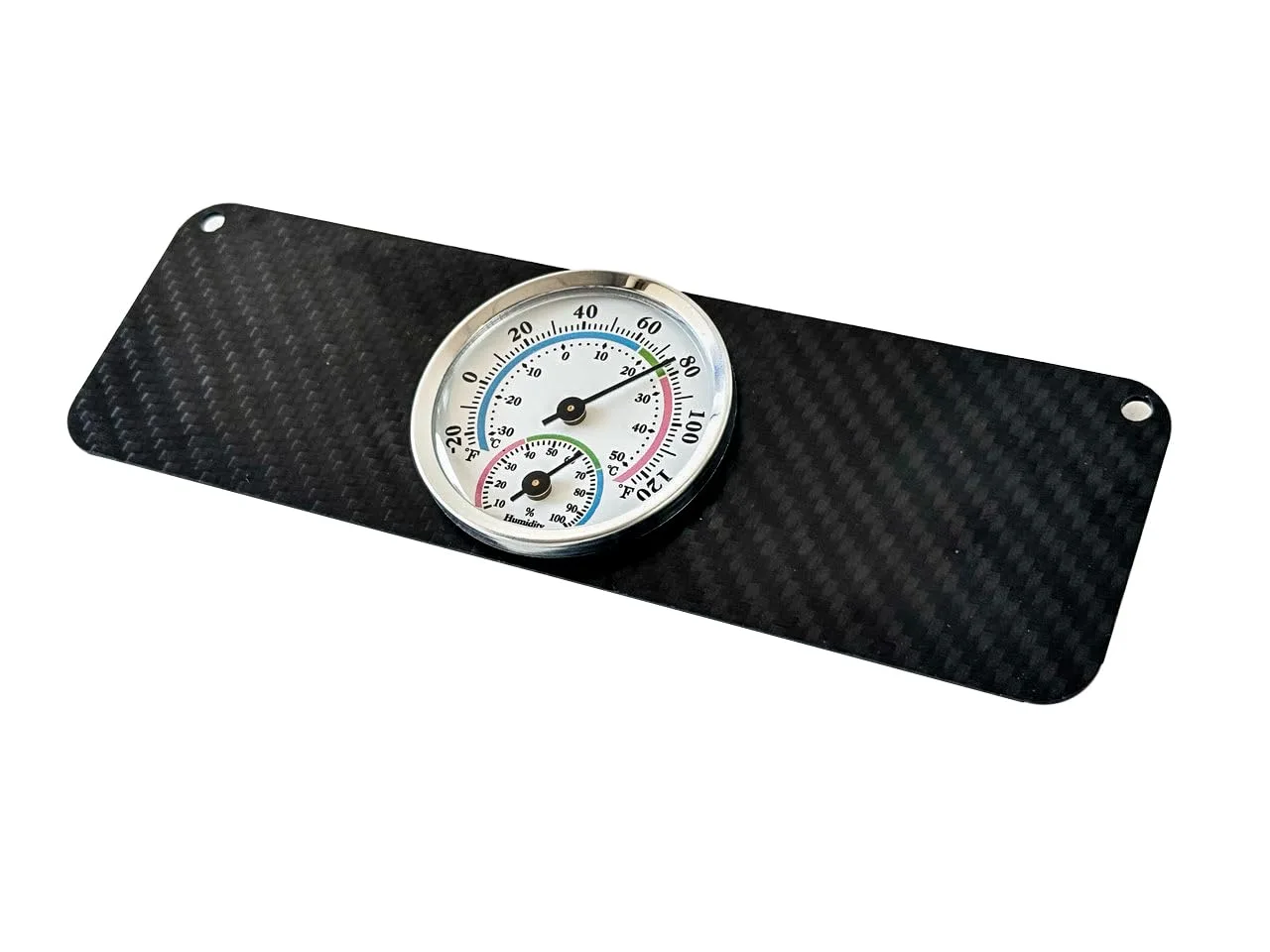 OZ-USA Carbon Fiber Dash Plate with Thermometer for E-Z-GO TXT & Medalist image 3