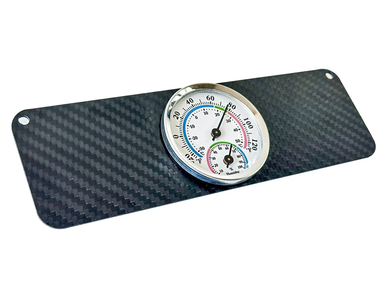 OZ-USA Carbon Fiber Dash Plate with Thermometer for E-Z-GO TXT & Medalist image 4