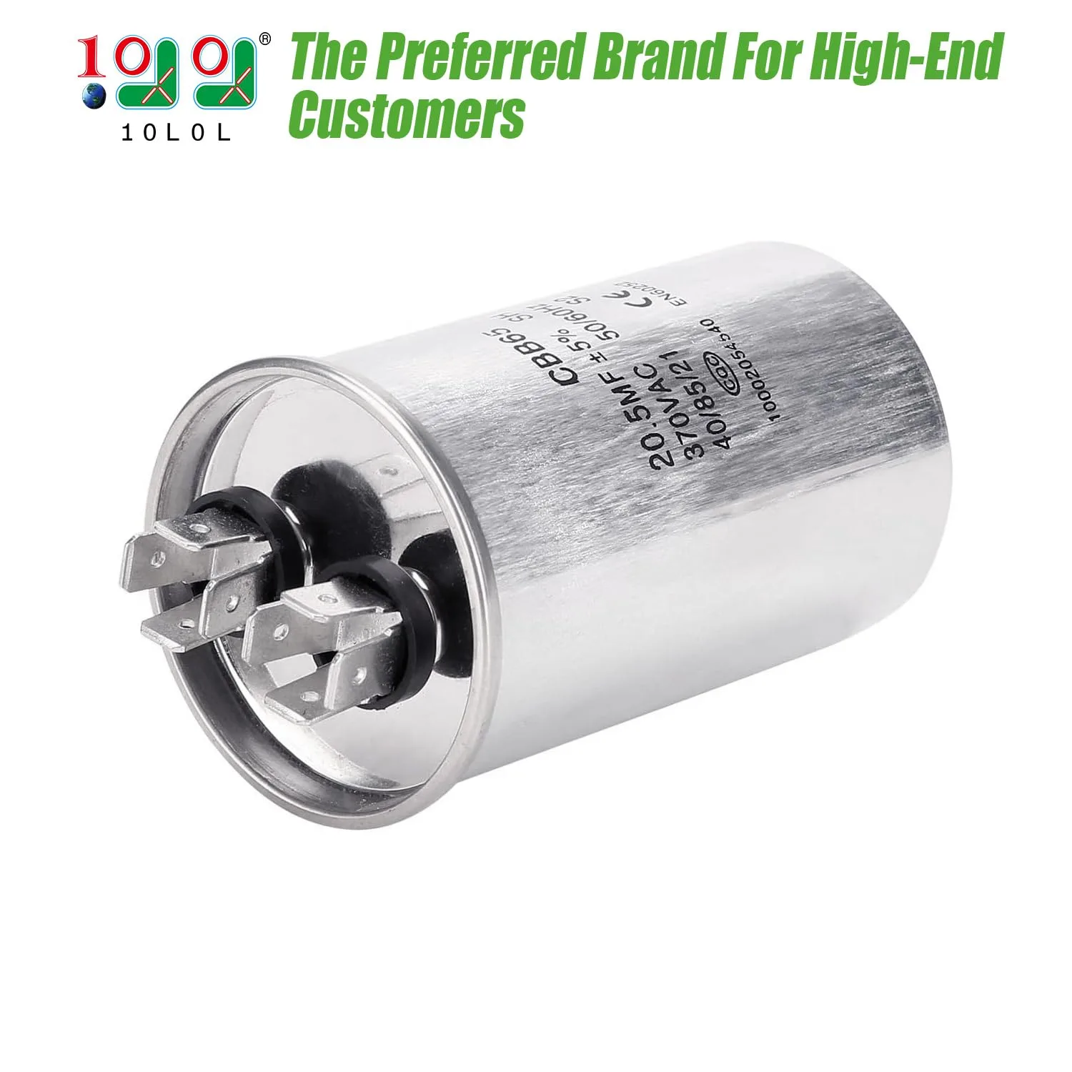10L0L 20.5 MFD 370VAC Golf Cart Charger Capacitor image 2