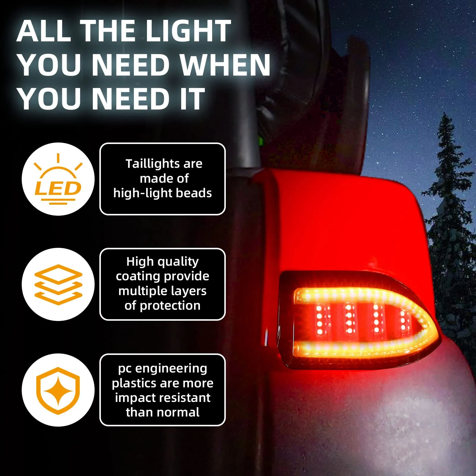 NOKINS NKS10040 LED Tail Light Kit for Club Car Tempo image 3