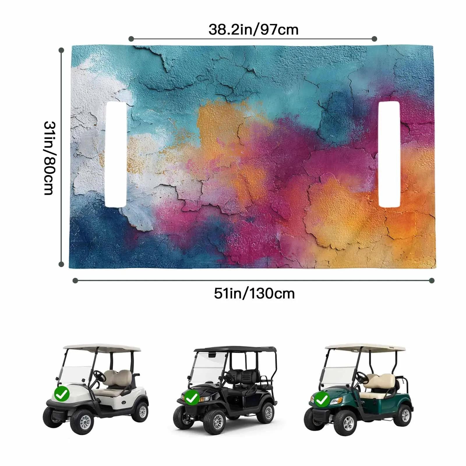 Trosturdspn Golf Cart Seat Towel Blanket 51 x 31 in image 2