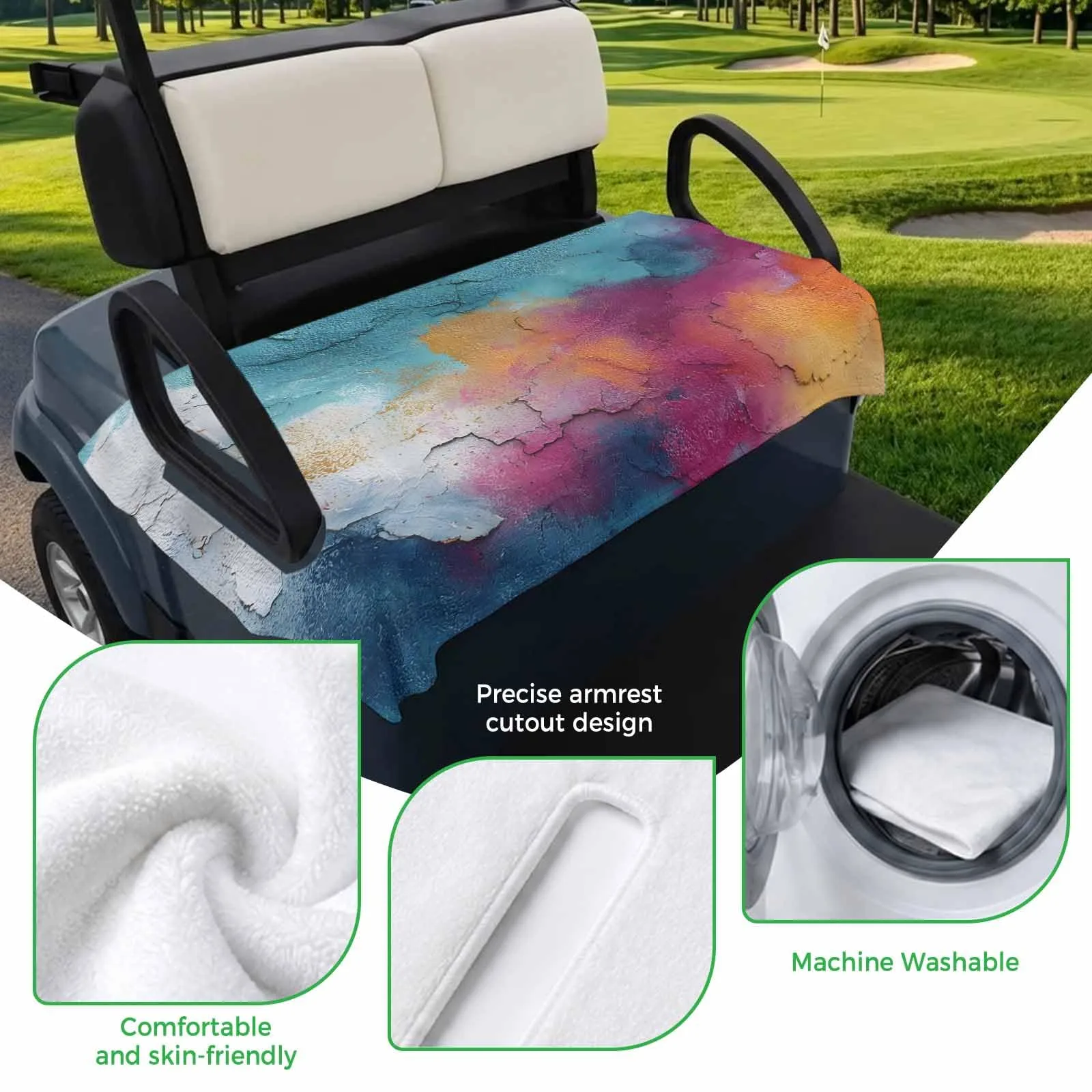 Trosturdspn Golf Cart Seat Towel Blanket 51 x 31 in image 3