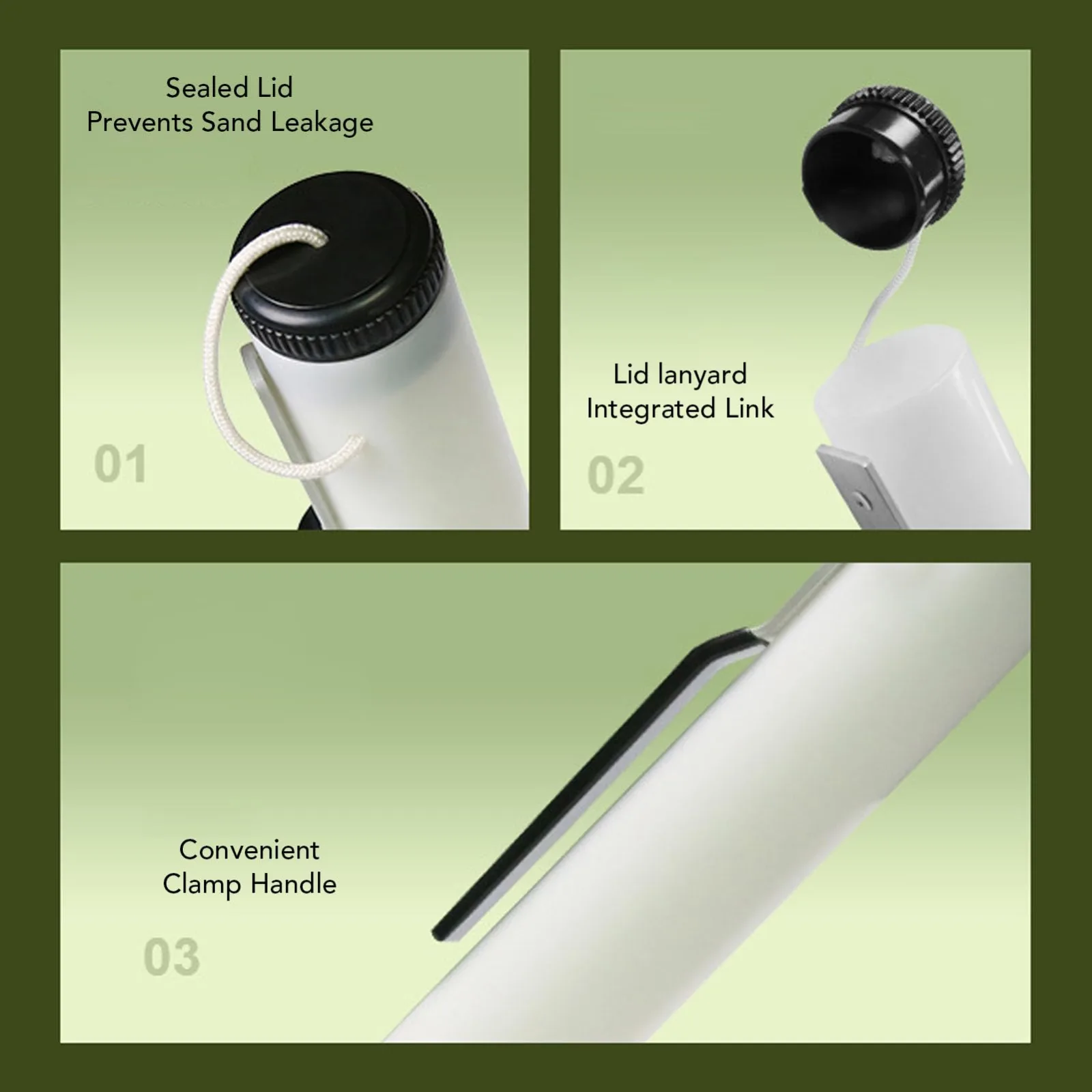 Zunate Sand Filler Bottle — Wide-Mouth Turf Repair Container image 2