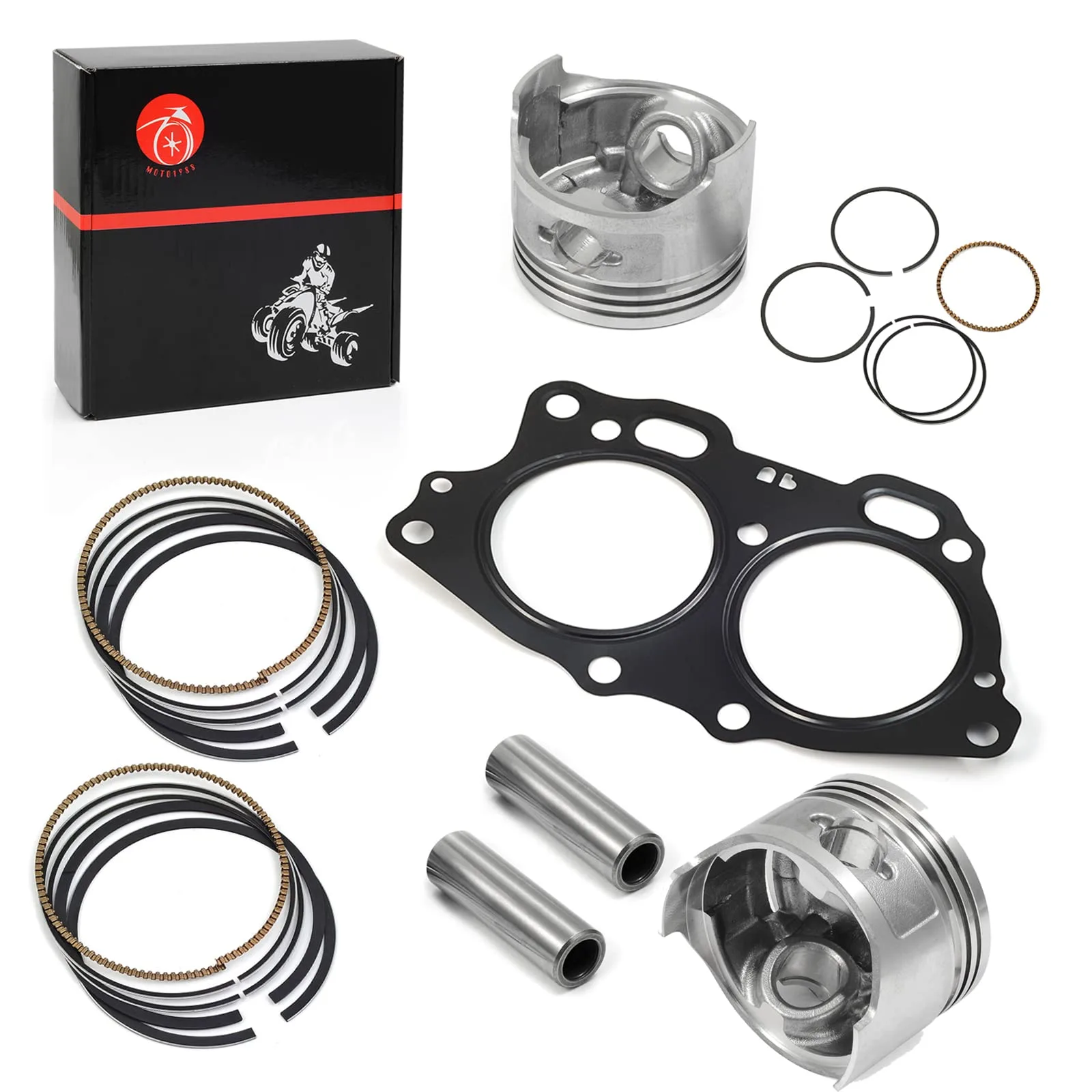 MOTO1988 0.5mm Top-End Kit for E-Z-GO 350cc Golf Cart image 2