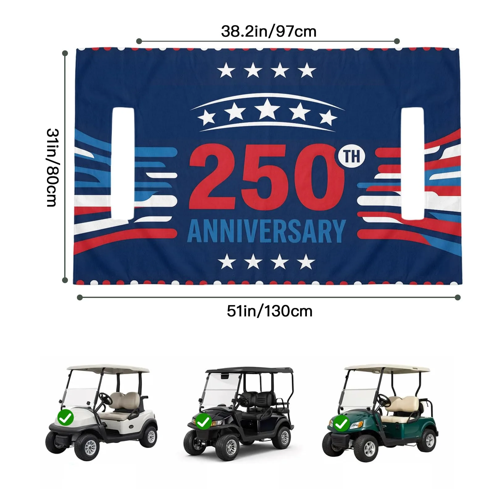 Trosturdspn Golf Cart Seat Towel Blanket 51 x 31 in image 2