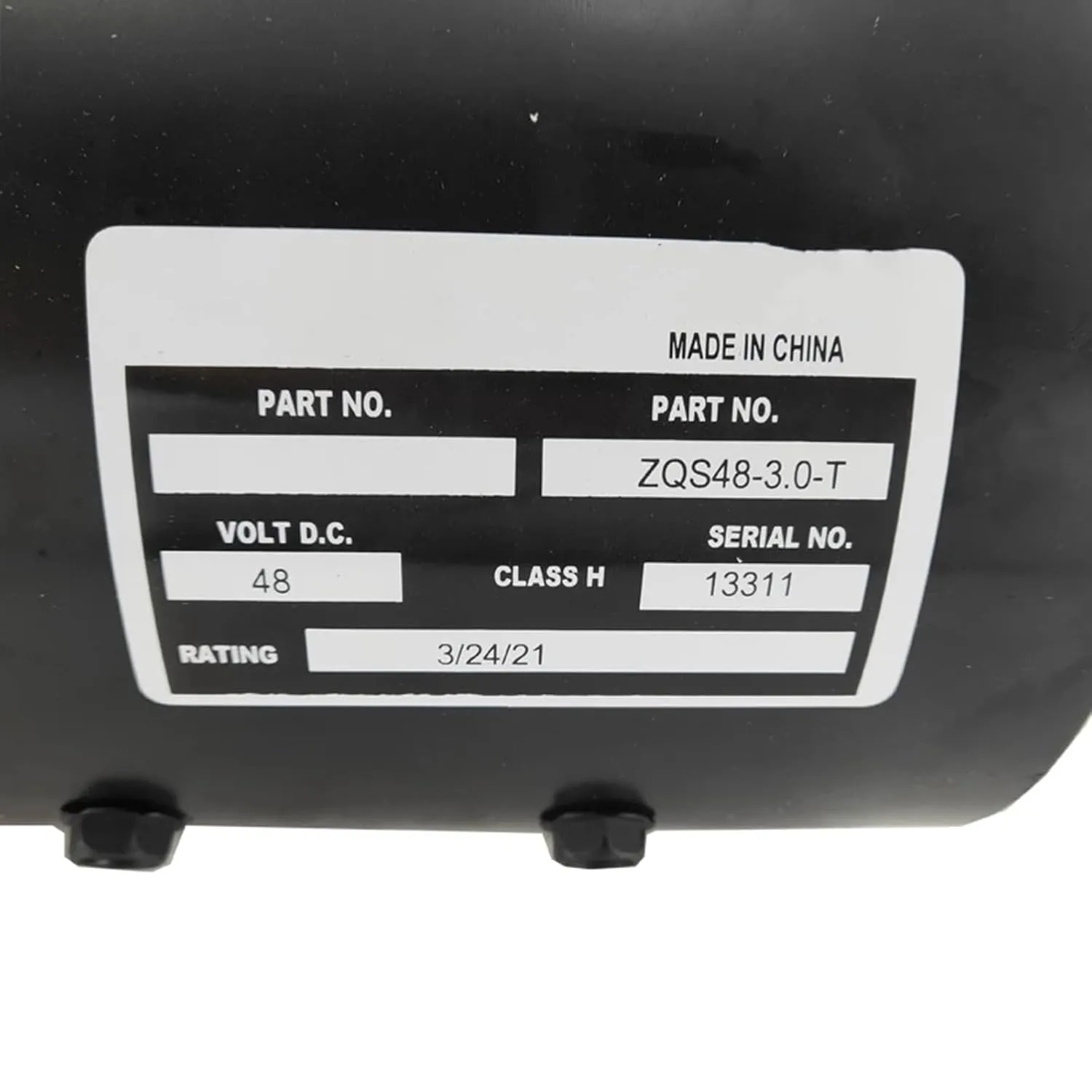 Hdnverys 48V 3kW Electric Cart Motor ZQS48-3.0-T image 2