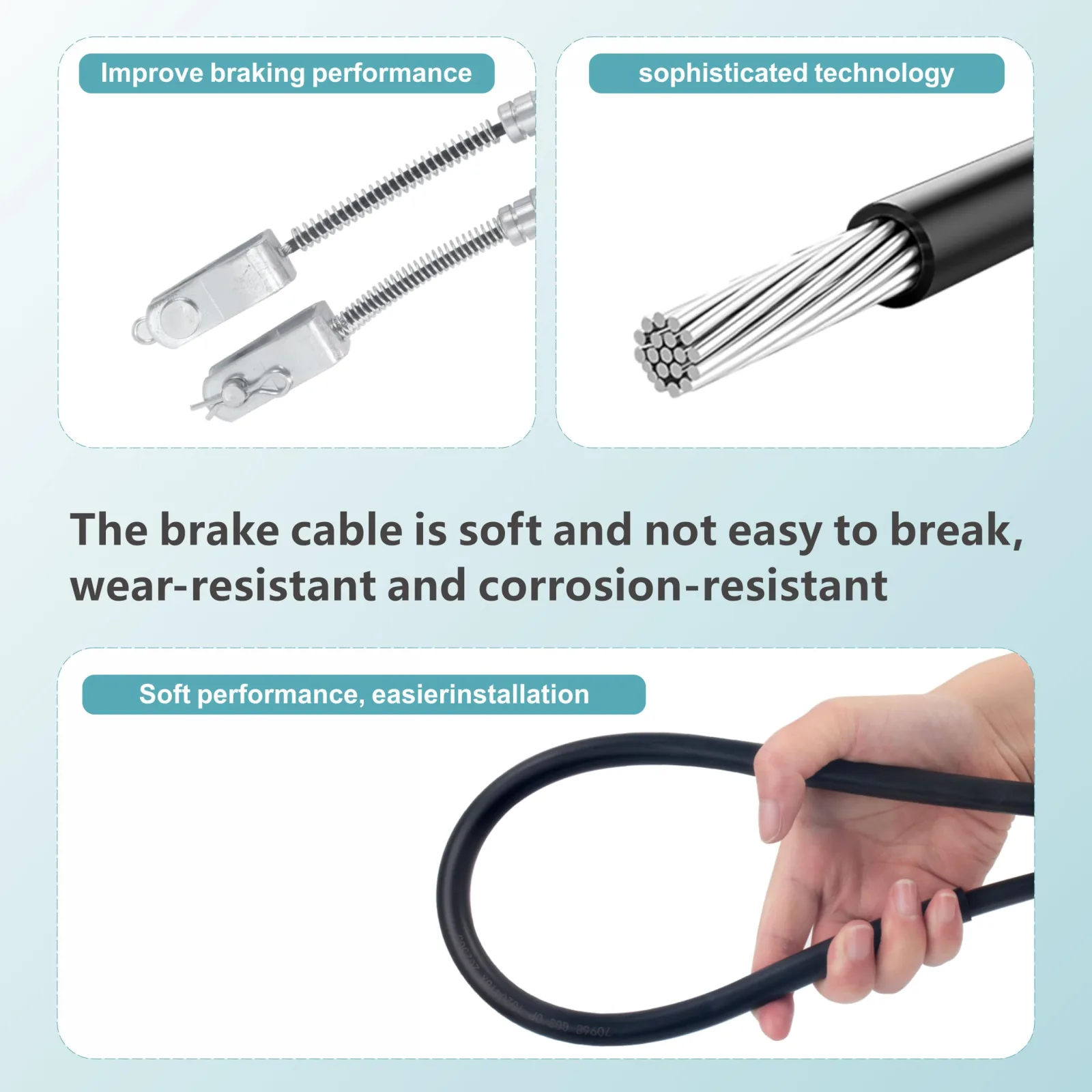 QCRKCR 70969-G03 Brake Cable Kit for E-Z-GO TXT image 4