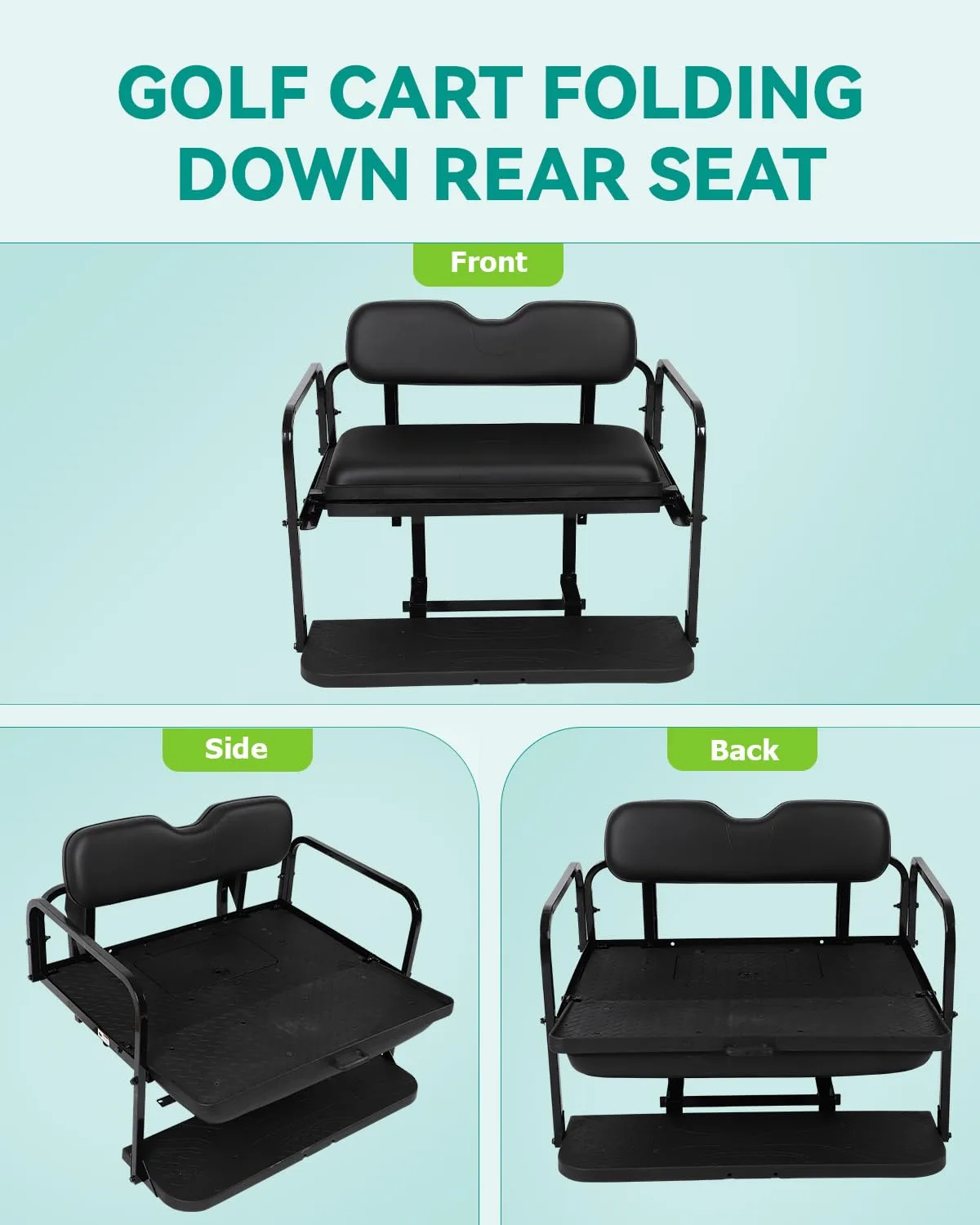 ILVGOLF Rear Flip Seat for E-Z-GO RXV 2008+ image 3