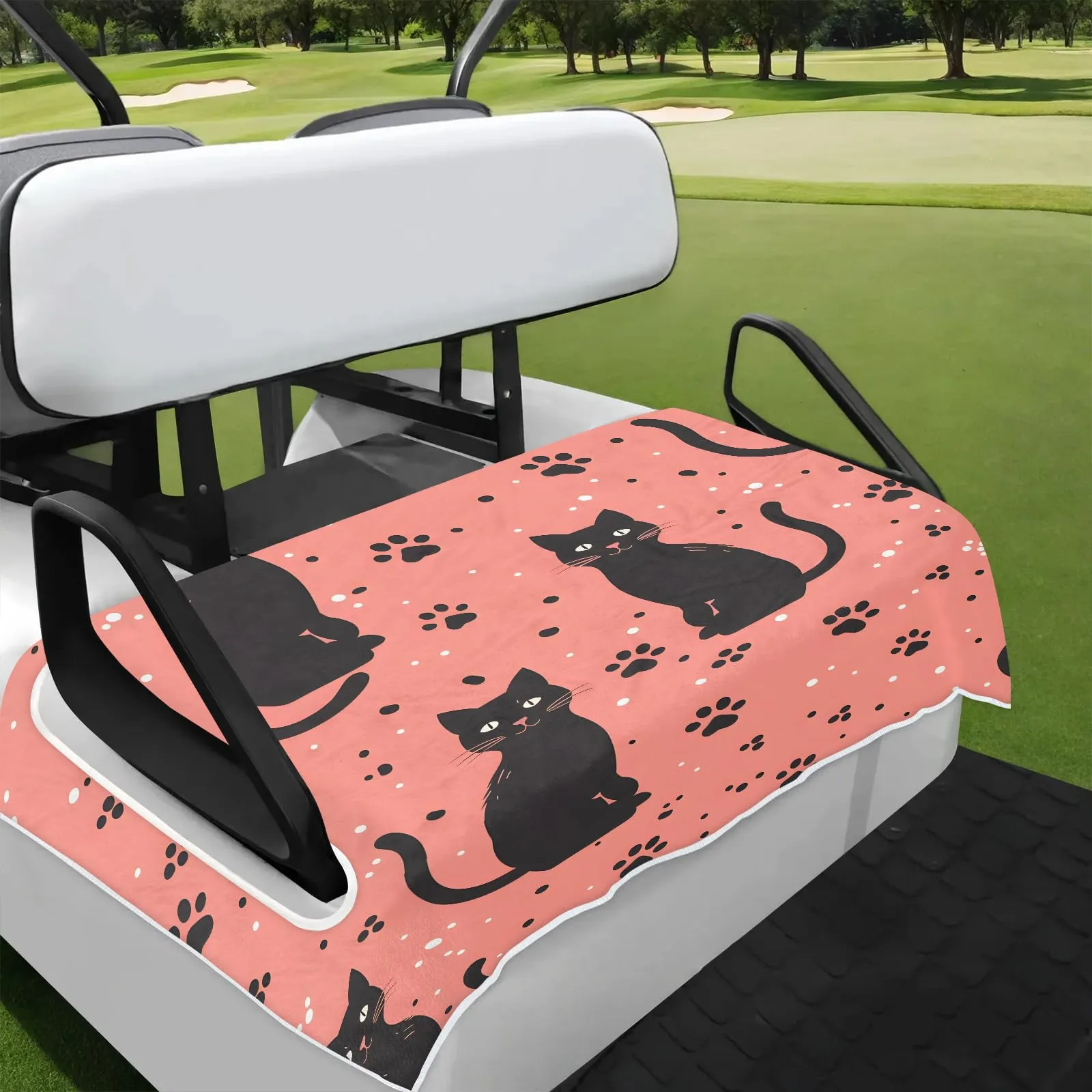 Tiveruda Golf Cart Seat Cover for Double Seats, 51 x 31 in