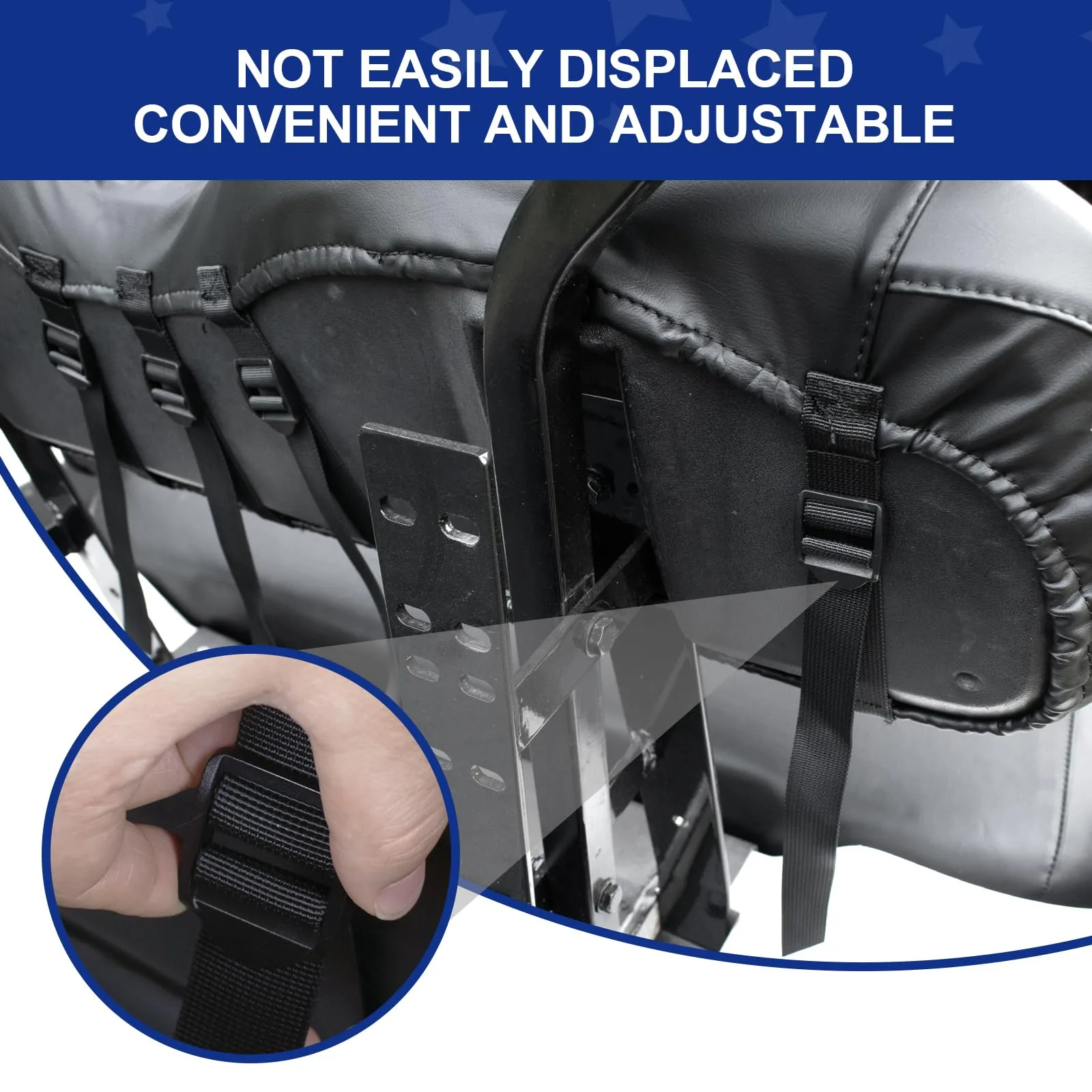 NOKINS Rear Golf Cart Seat Covers WGN10014-B-GM image 3
