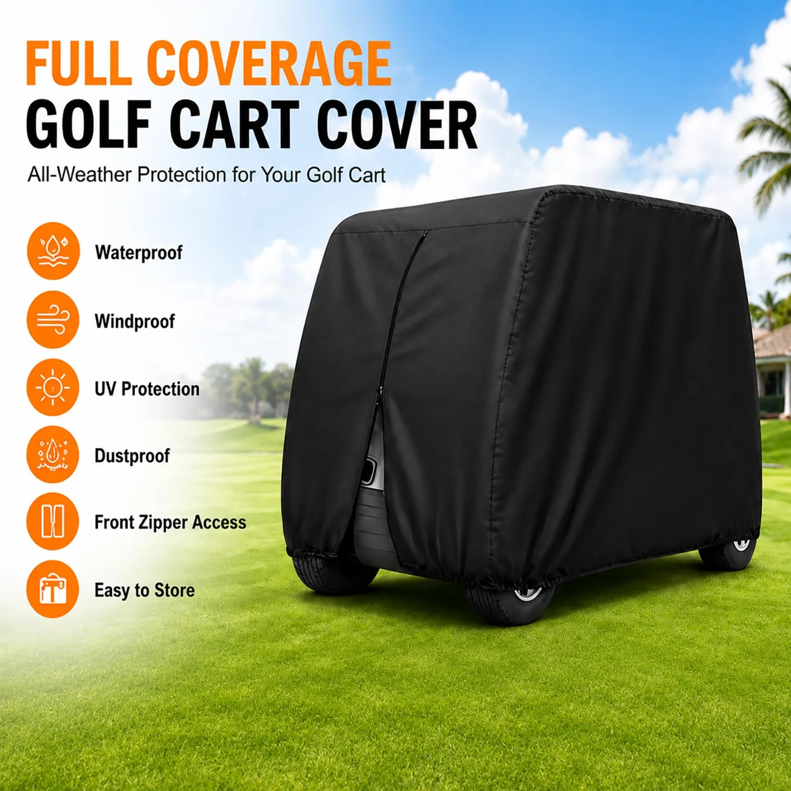 Golf Cart Cover for GEM E825 4-Passenger, 1999-2004 image 2