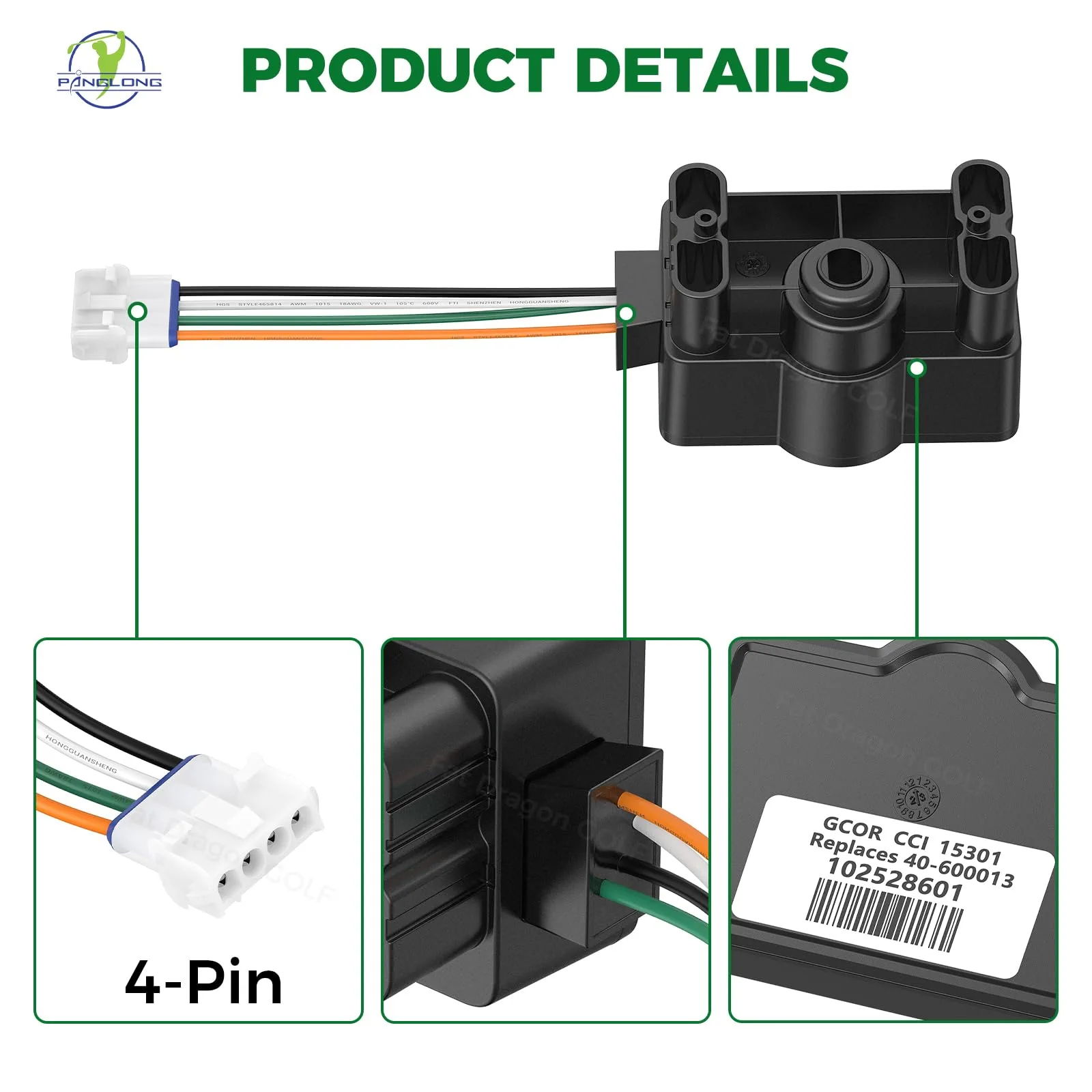 Panglong GCOR Accelerator Sensor for Club Car Precedent image 3