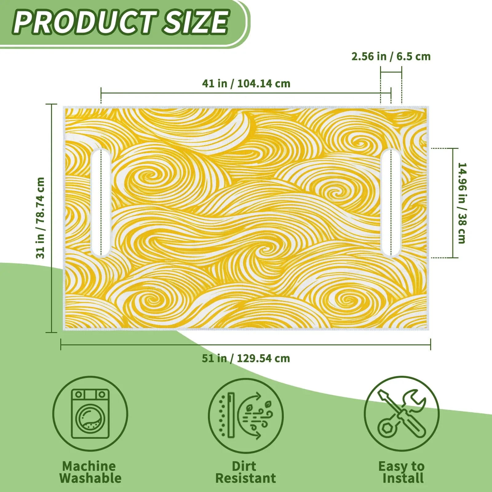 Tiveruda Golf Cart Seat Cover for Double Seats, 51 x 31 in image 2