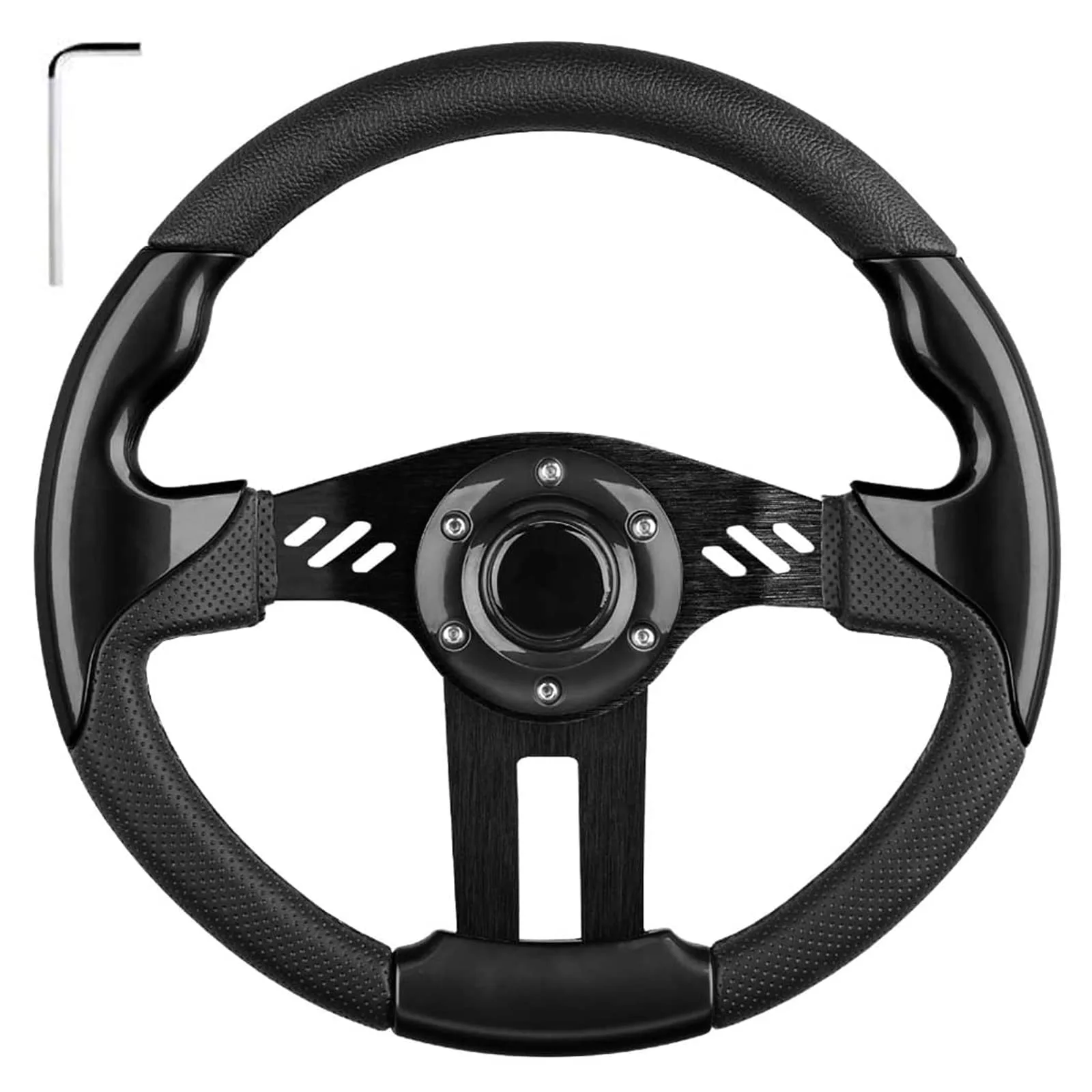 LEAPGOMAX 12.5-Inch Golf Cart Steering Wheel