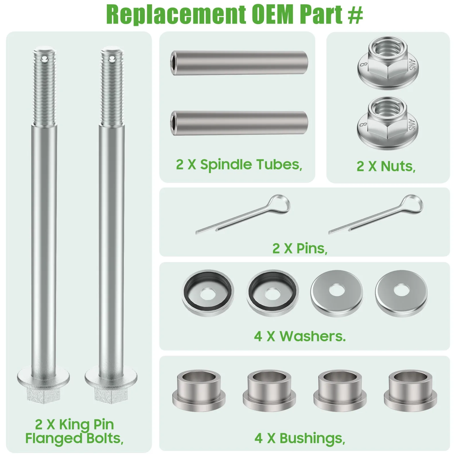 10L0L Yamaha G22 G29 Drive 2 King Pin Bushing Kit image 3