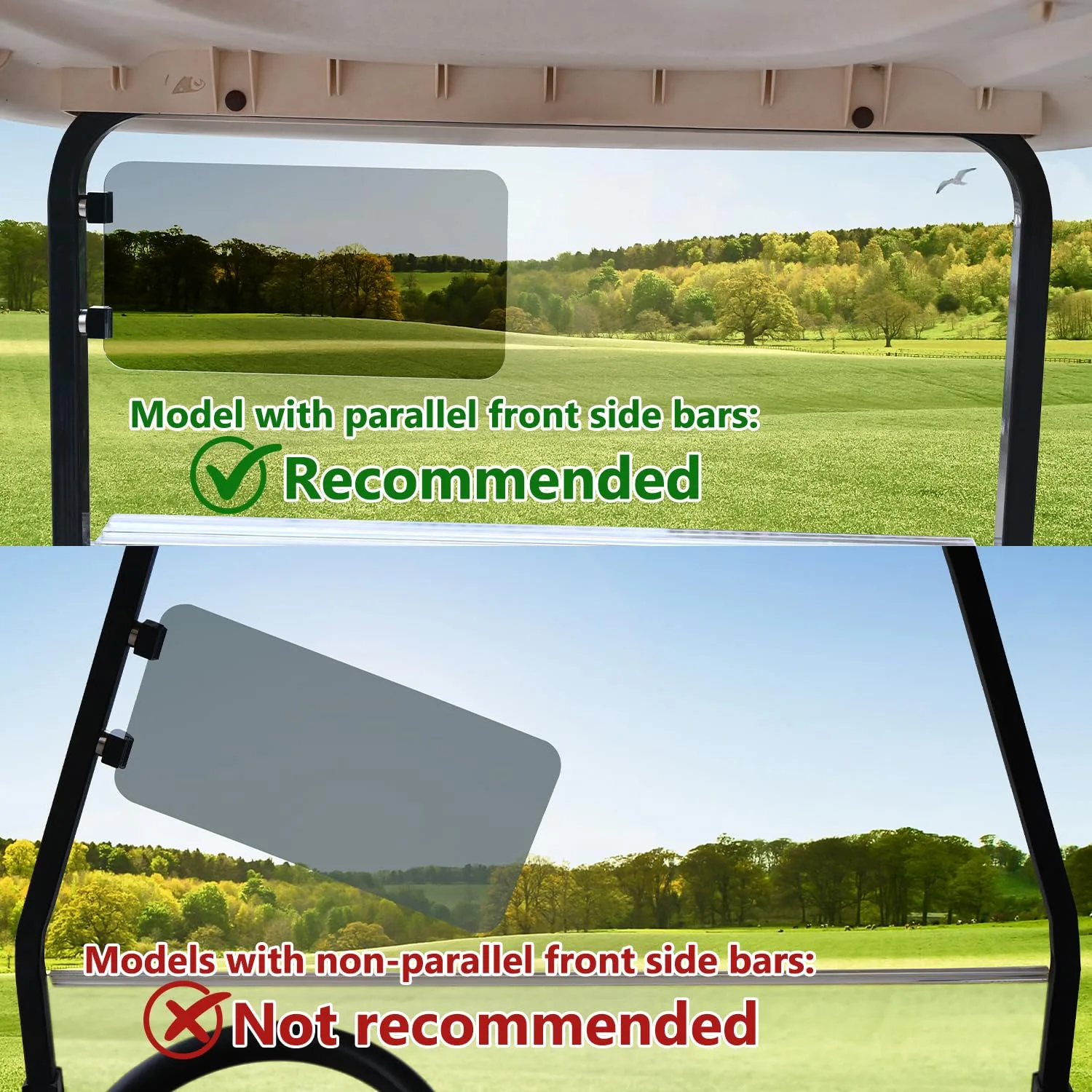 Urgown Magnetic Golf Cart Sun Visor GCSV - 001 image 3