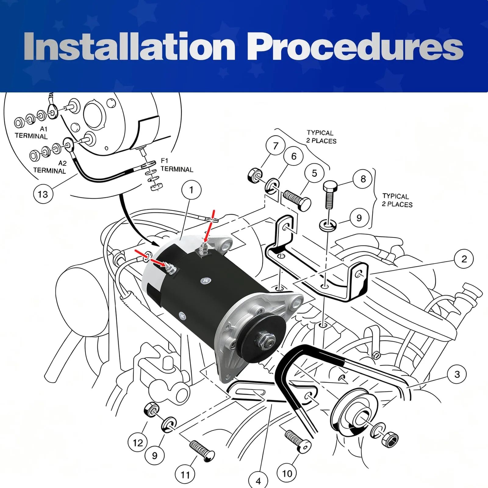 NOKINS 23A 12V Starter Generator B27468 image 2