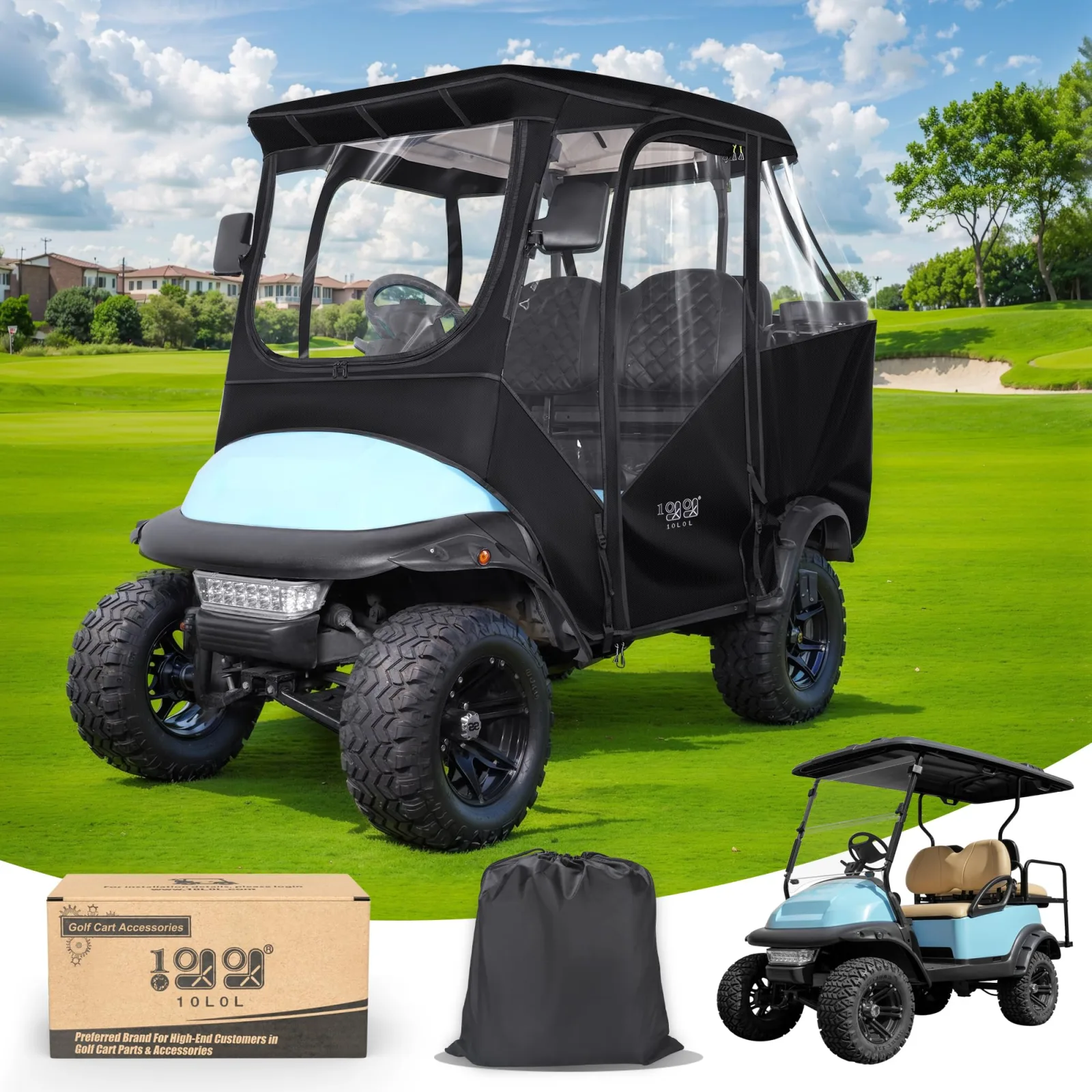 10L0L Enclosure for Club Car Precedent and Tempo 4-Passenger
