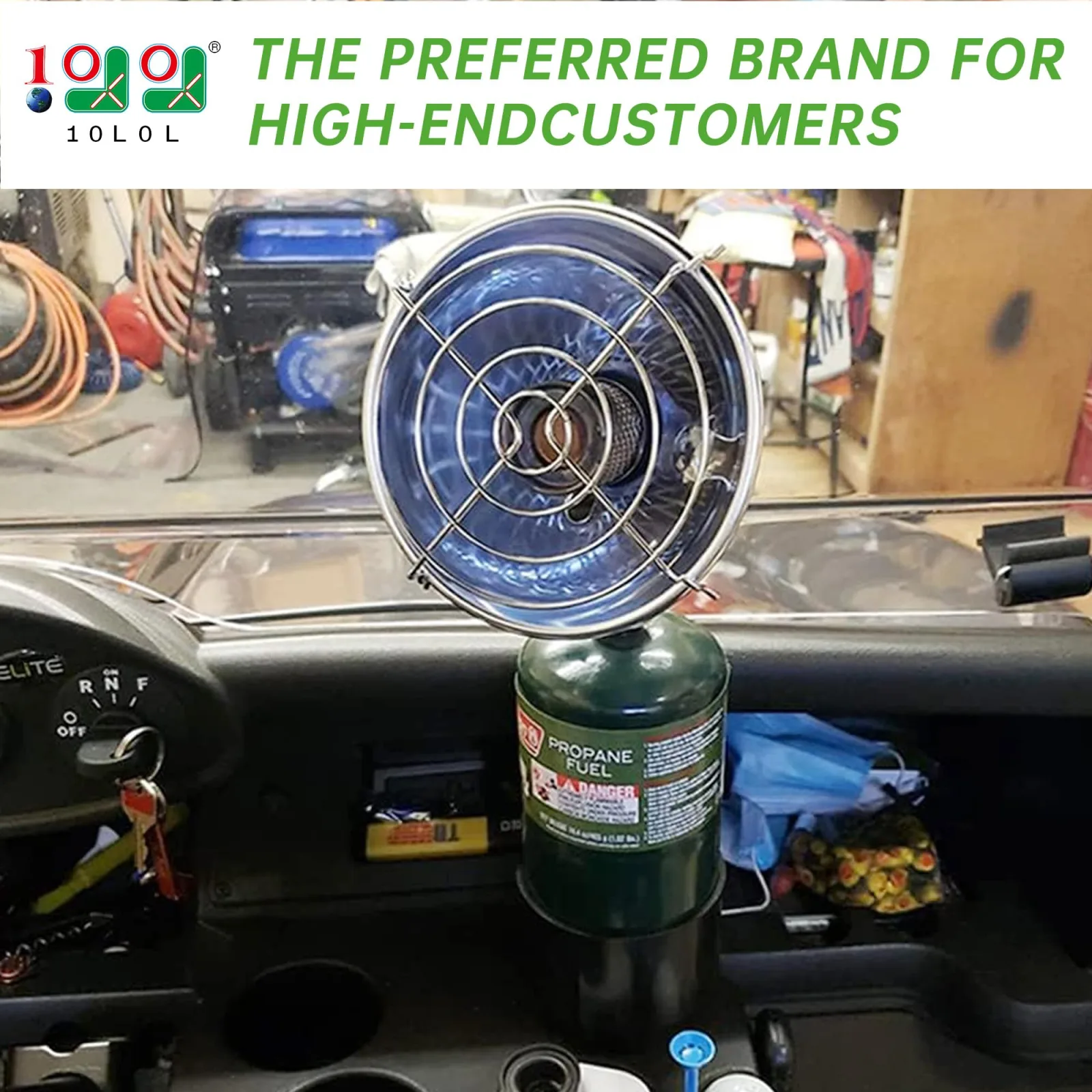10L0L Golf Cart Propane Cup Holder for Yamaha and E-Z-GO image 2