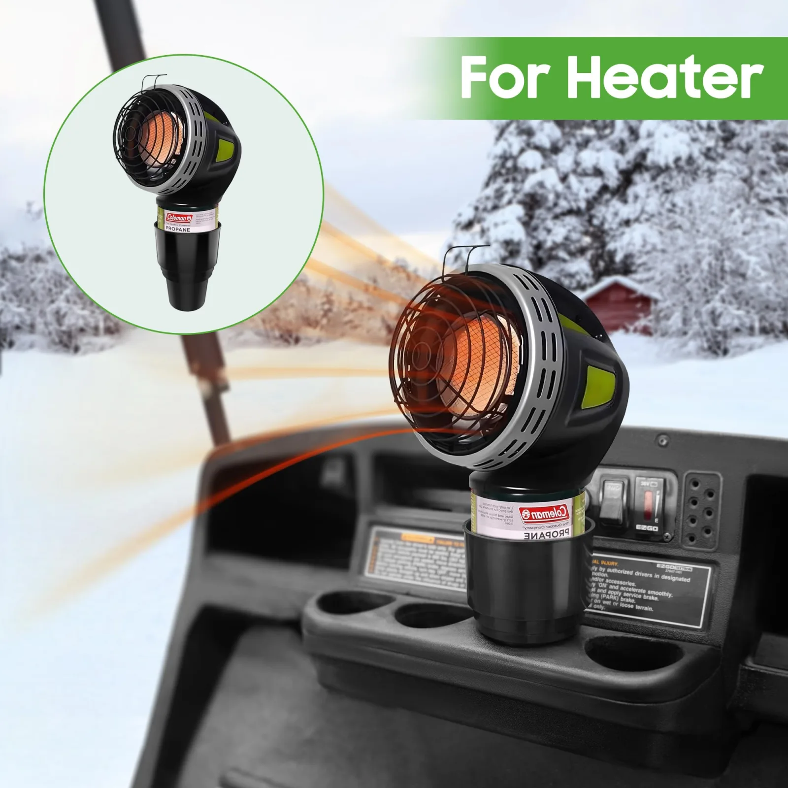 10L0L Golf Cart Propane Cup Holder for Yamaha and E-Z-GO image 3