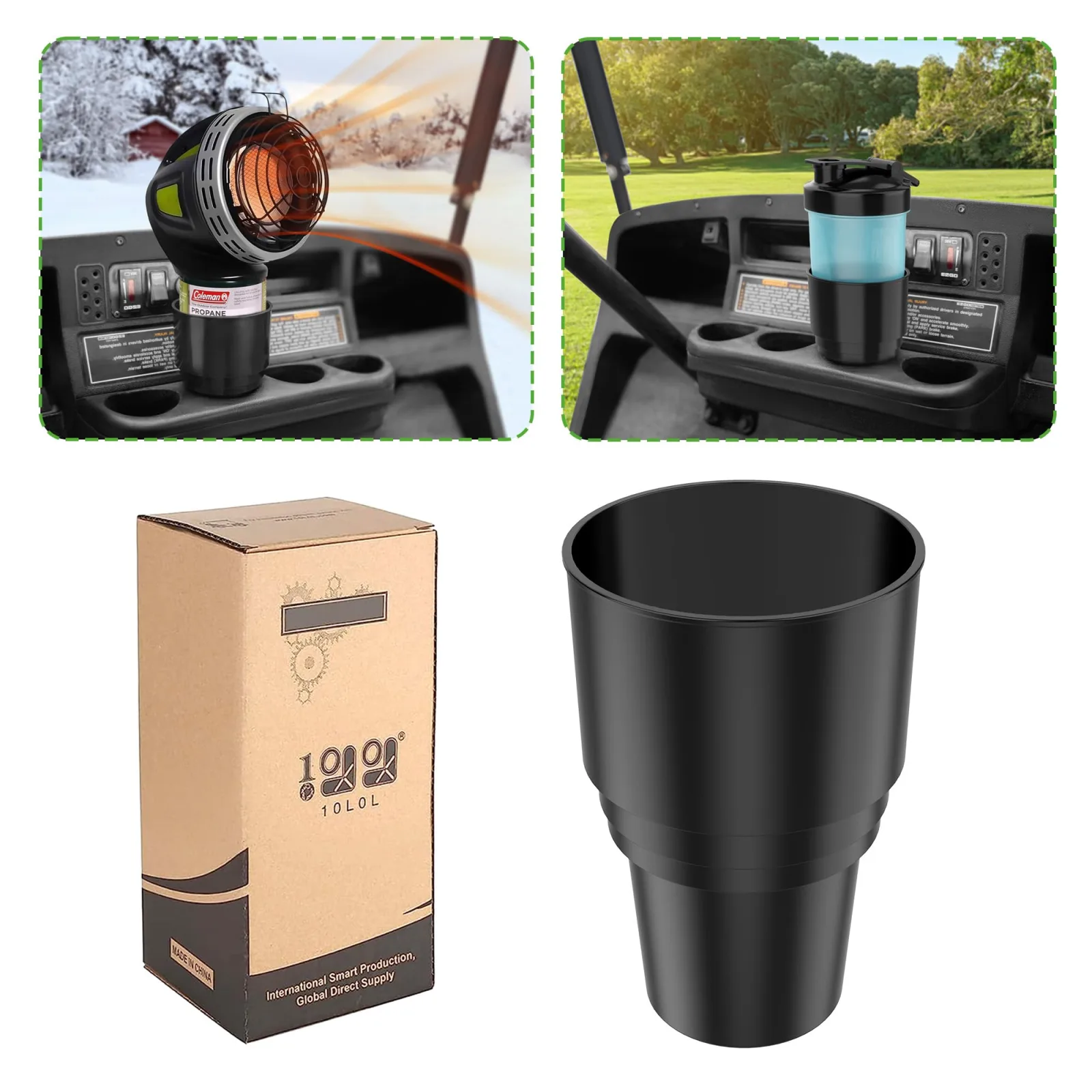 10L0L Golf Cart Propane Cup Holder for Yamaha and E-Z-GO