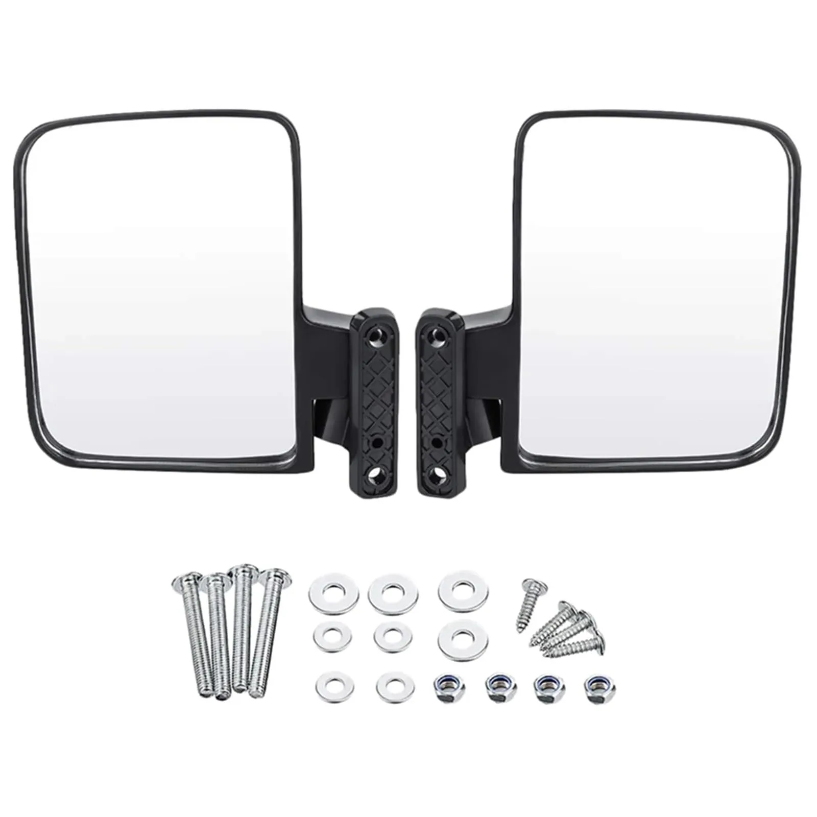 Ktann Golf Cart Side Mirrors, 2-Piece 180-Degree Adjustable Set
