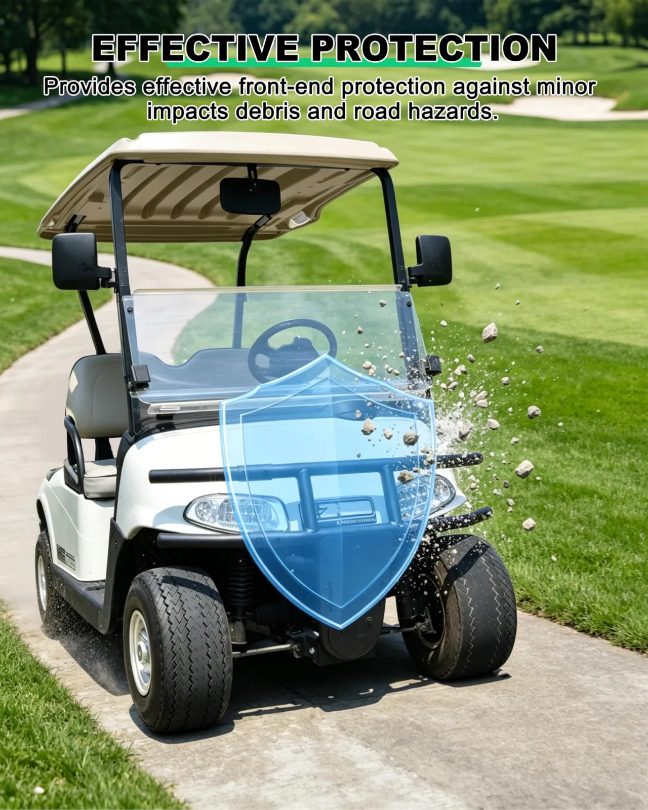 LDETXY Front Brush Guard for E-Z-GO RXV 2008-2015 image 2